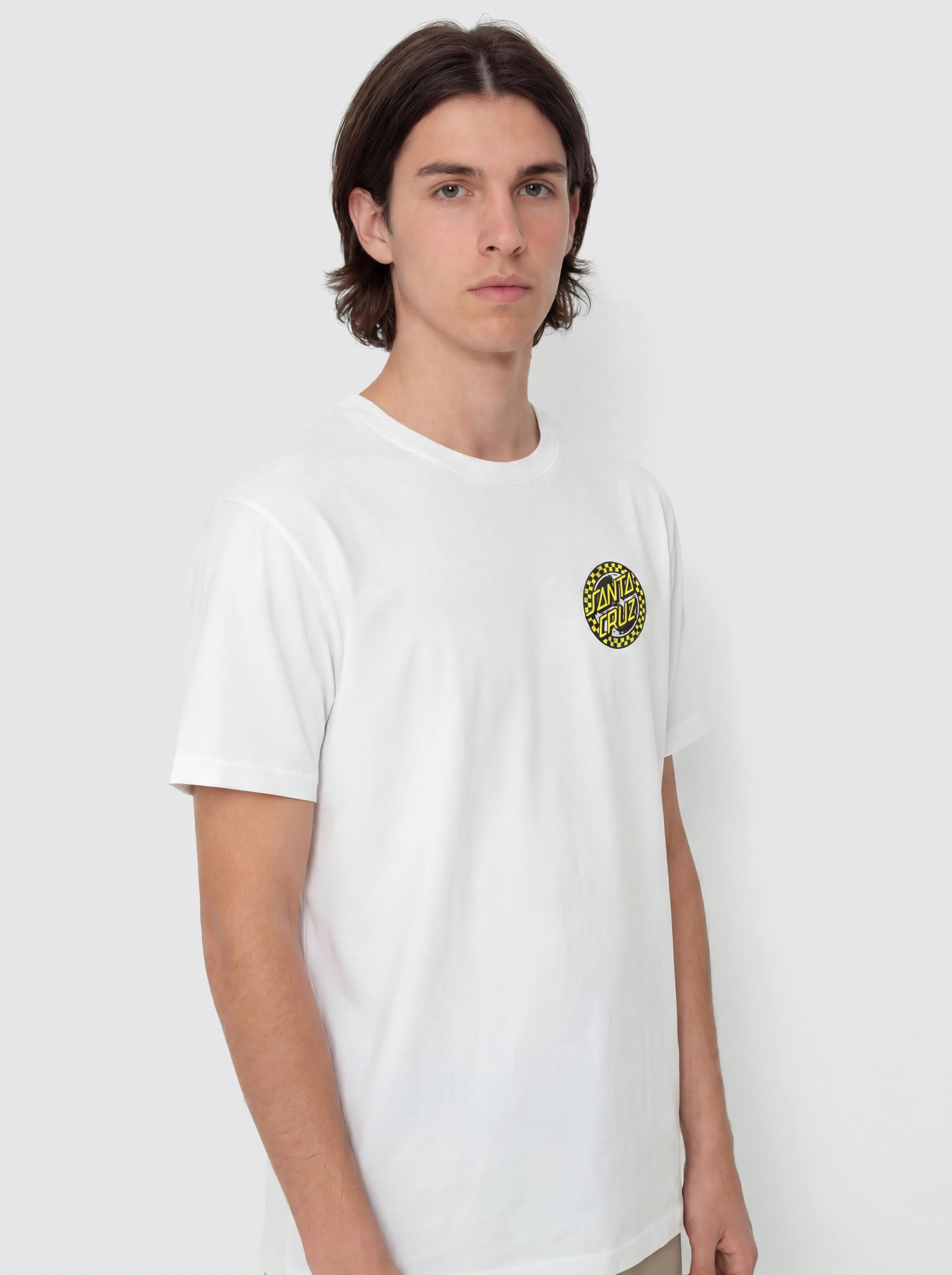 Tricou Santa Cruz Malba Crash Dot Chest (white)