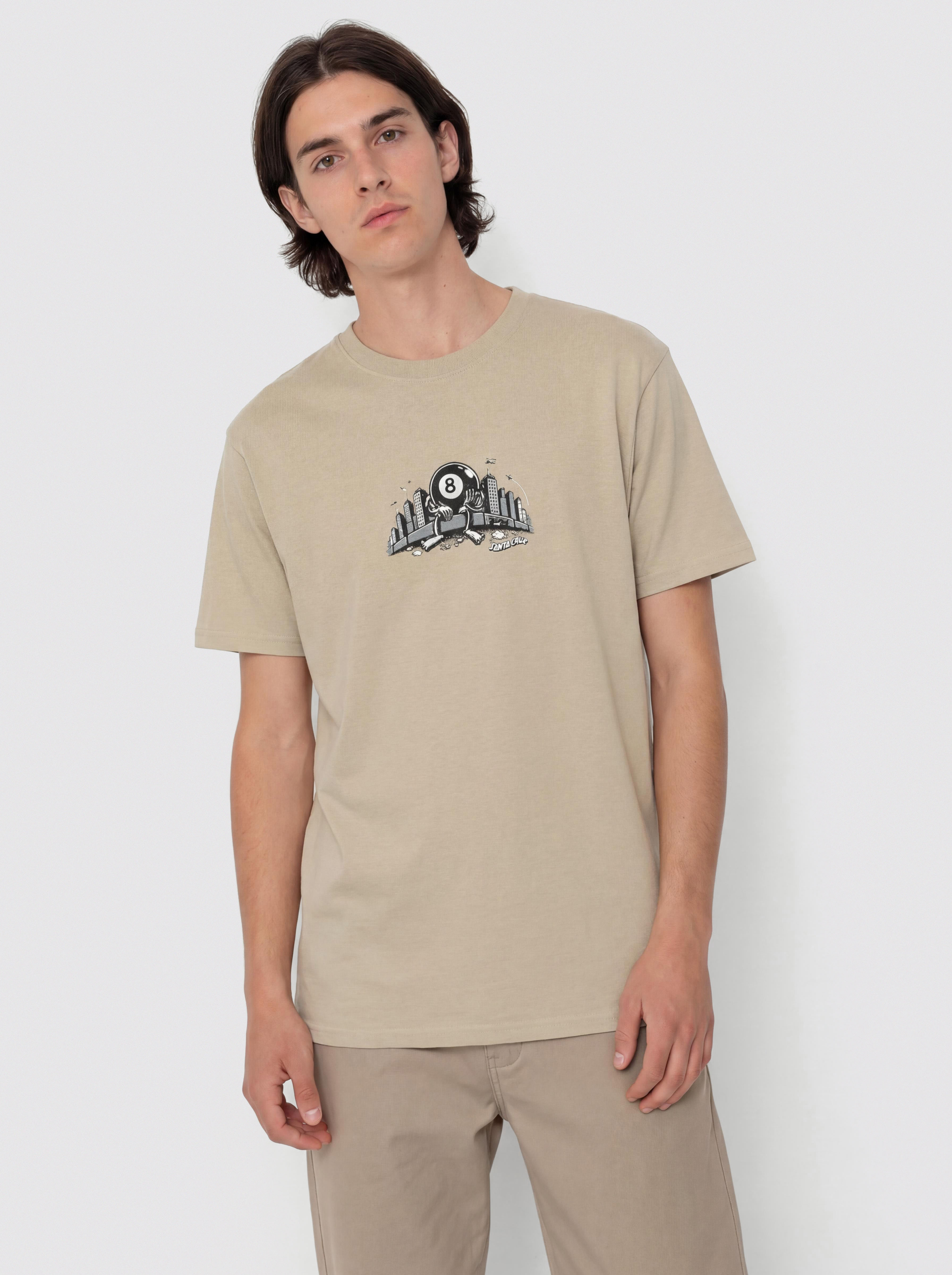 Tricou Santa Cruz Winkowski Curb Front (stone grey)