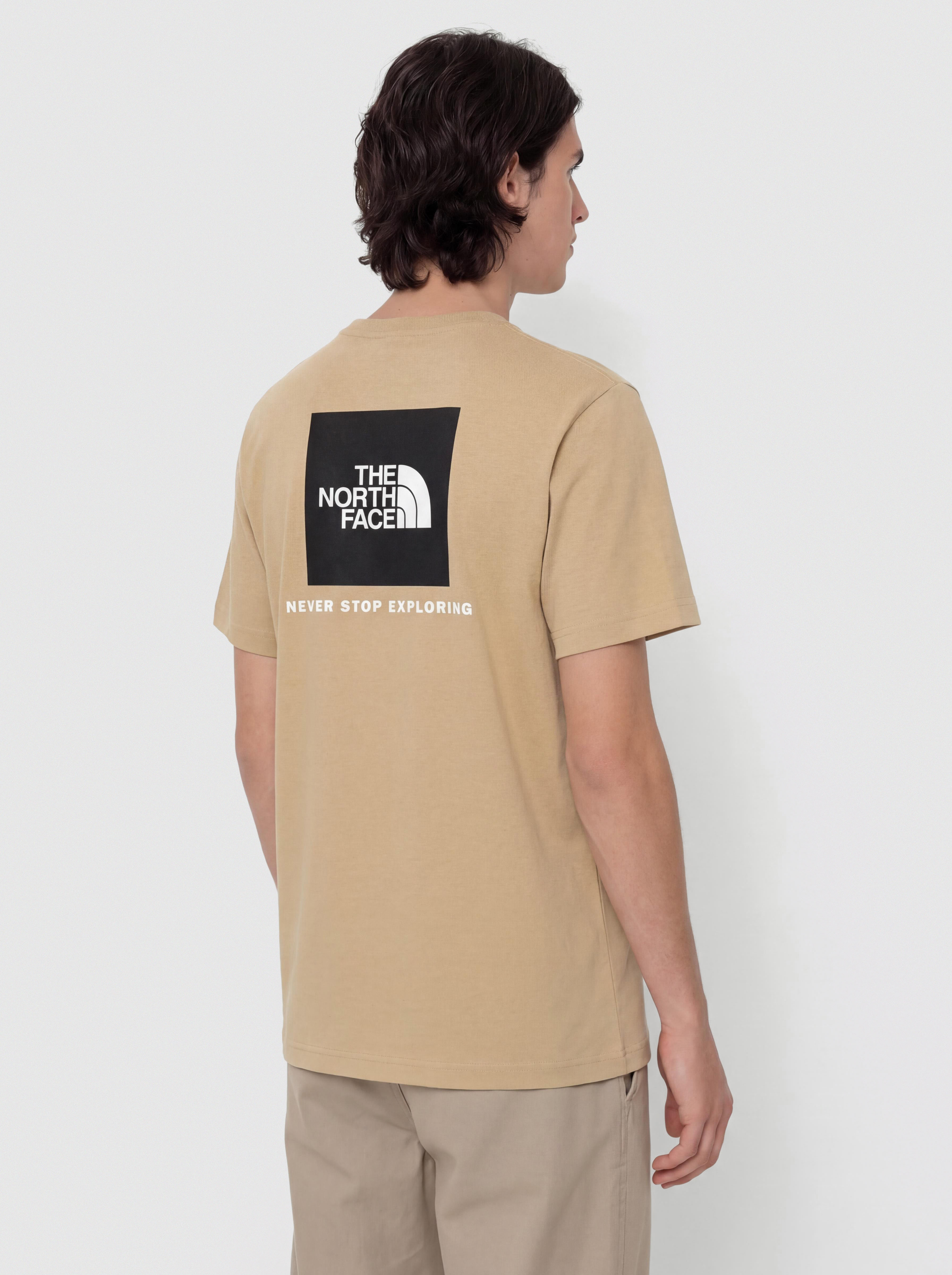 Tricou The North Face Evolution Box Nse (khaki stone)