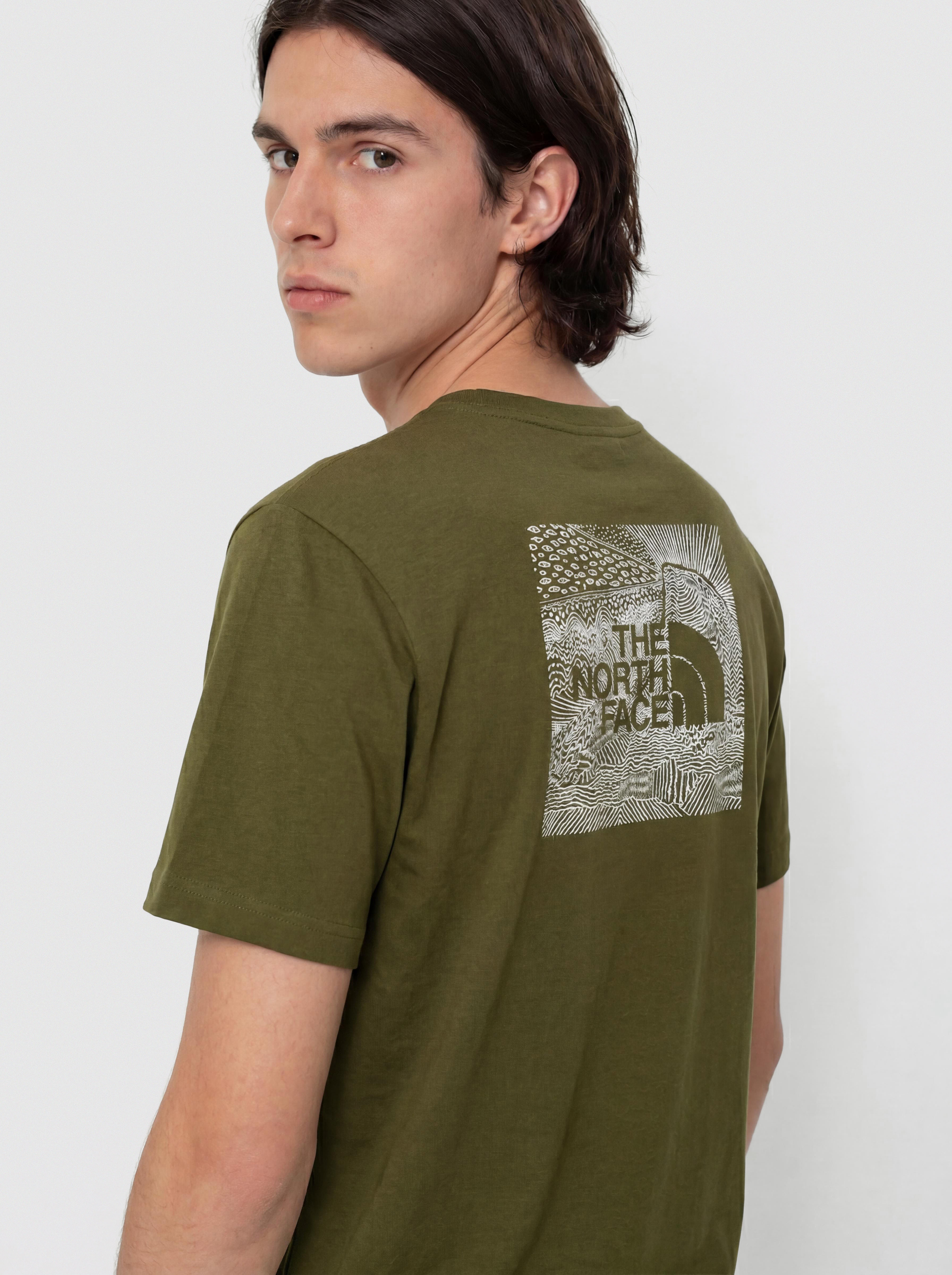 Tricou The North Face Box Nse Celebration (woodland green)