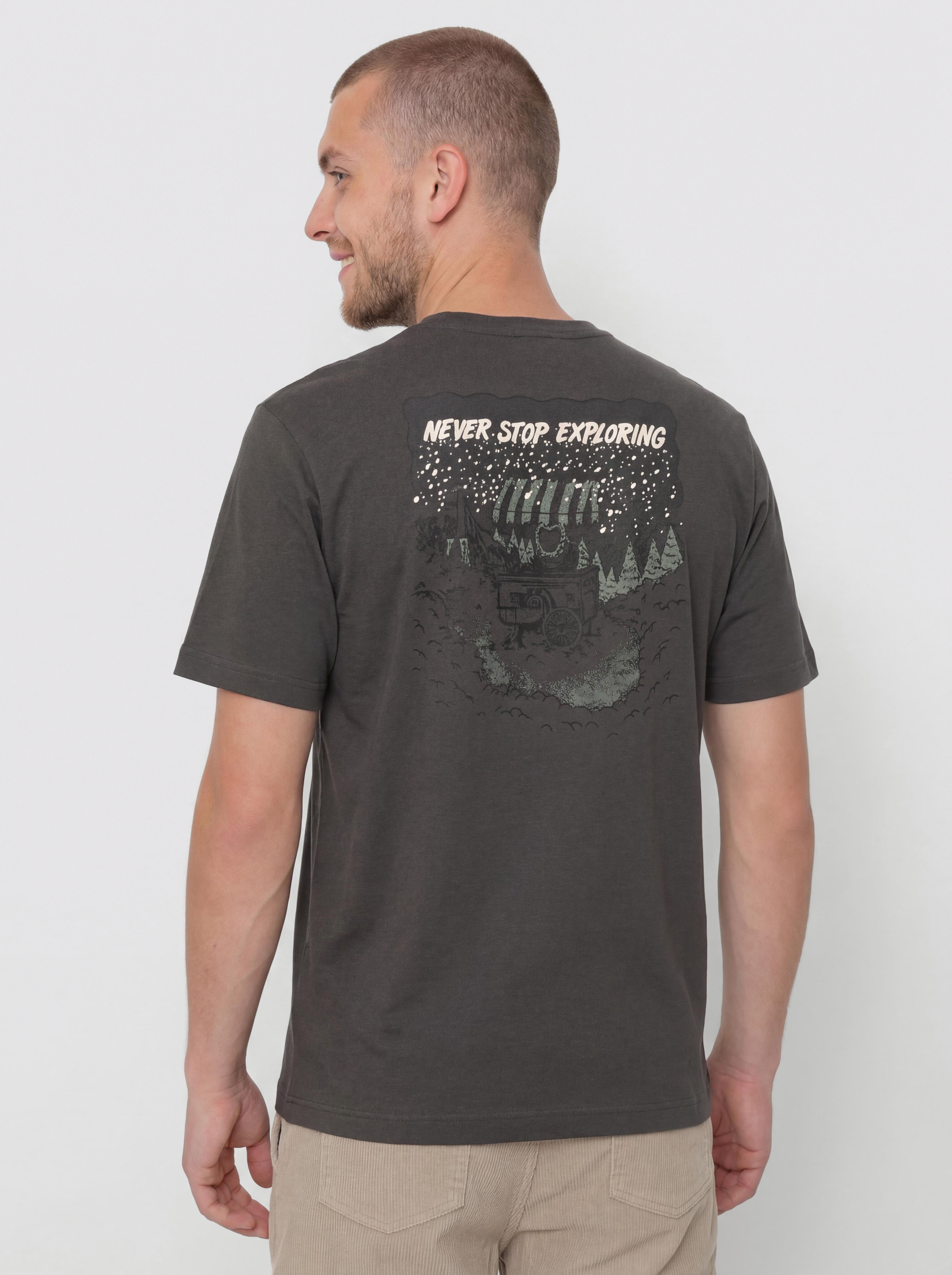 Tricou The North Face Powder Days Relaxed Graphic (asphalt grey)