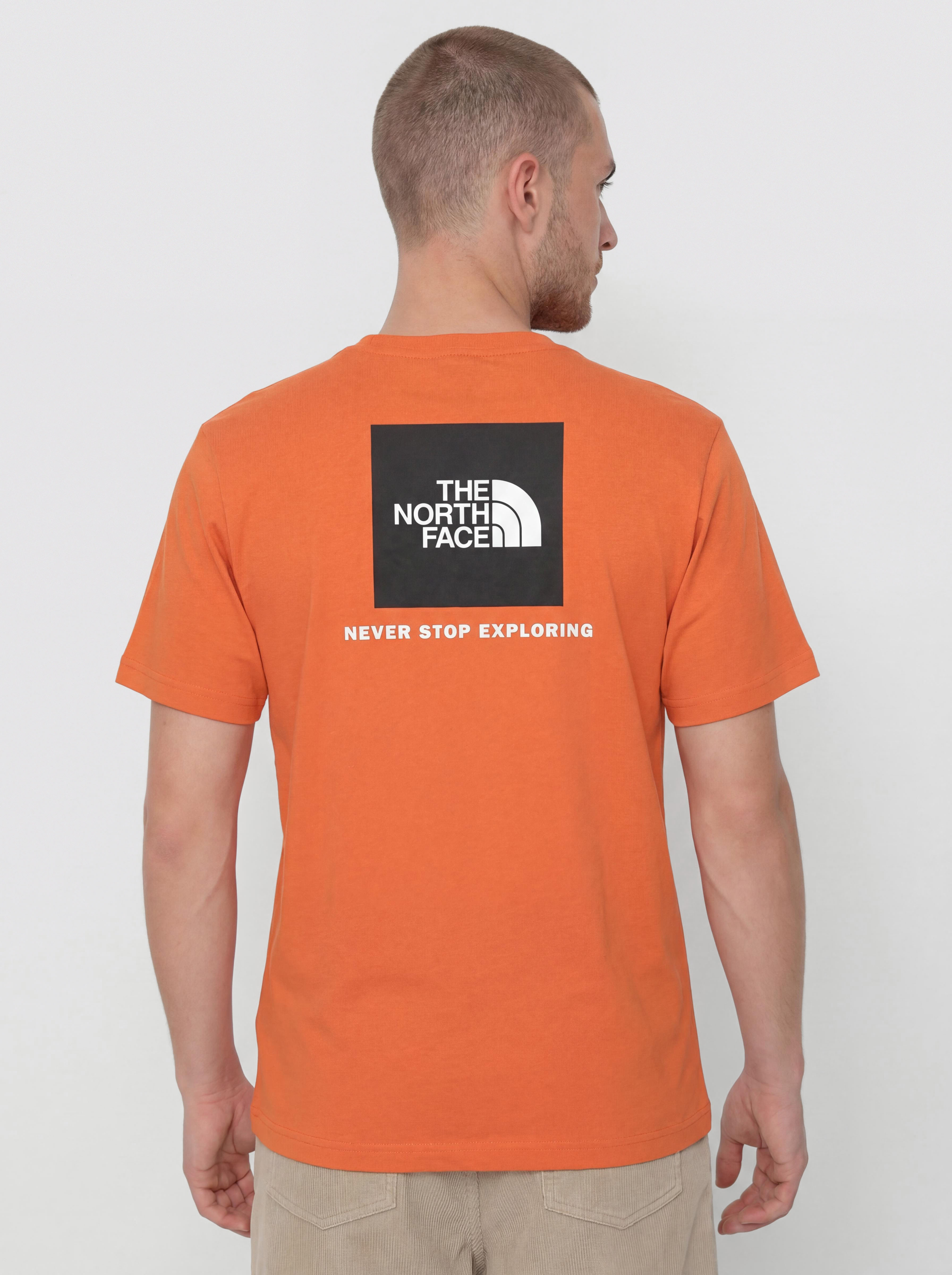 Tricou The North Face Box Nse (iron bronze/tnf black)