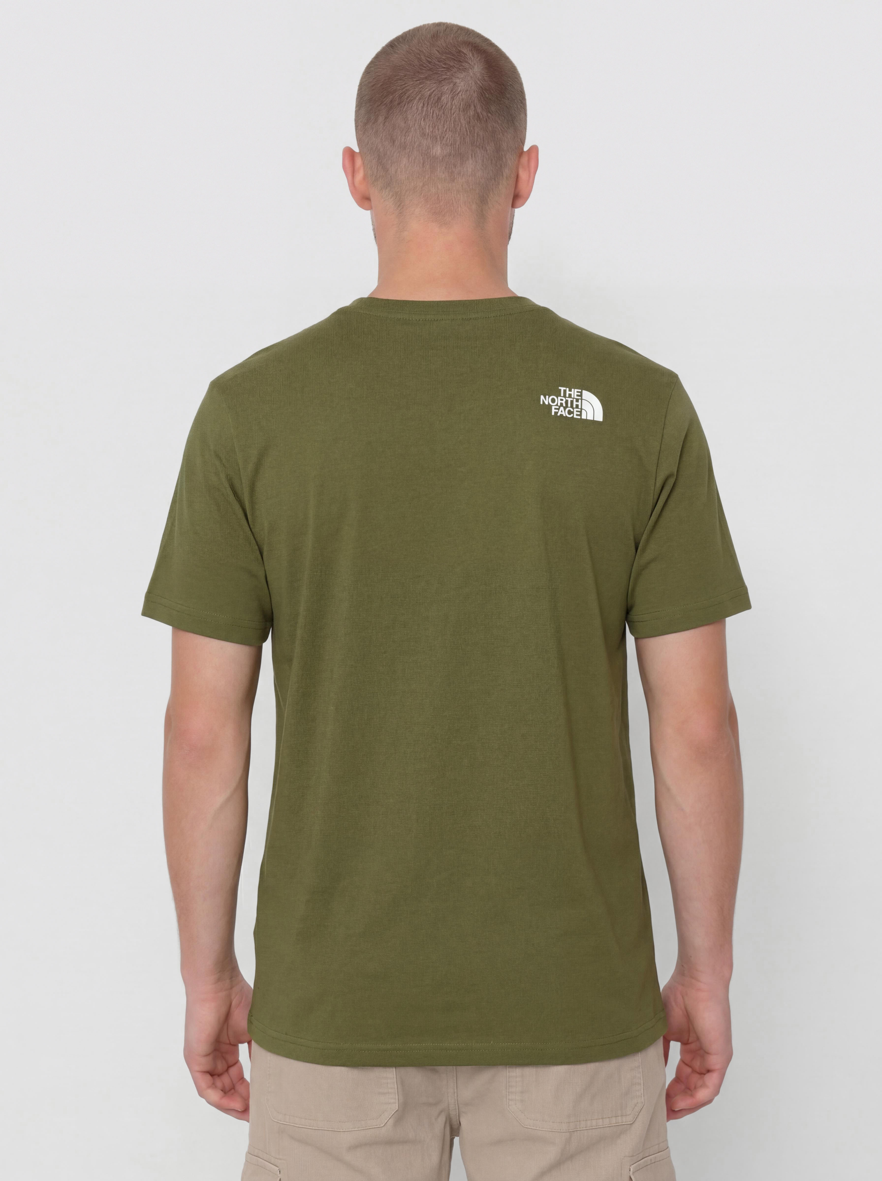 Tricou The North Face Mountain Line (woodland green)