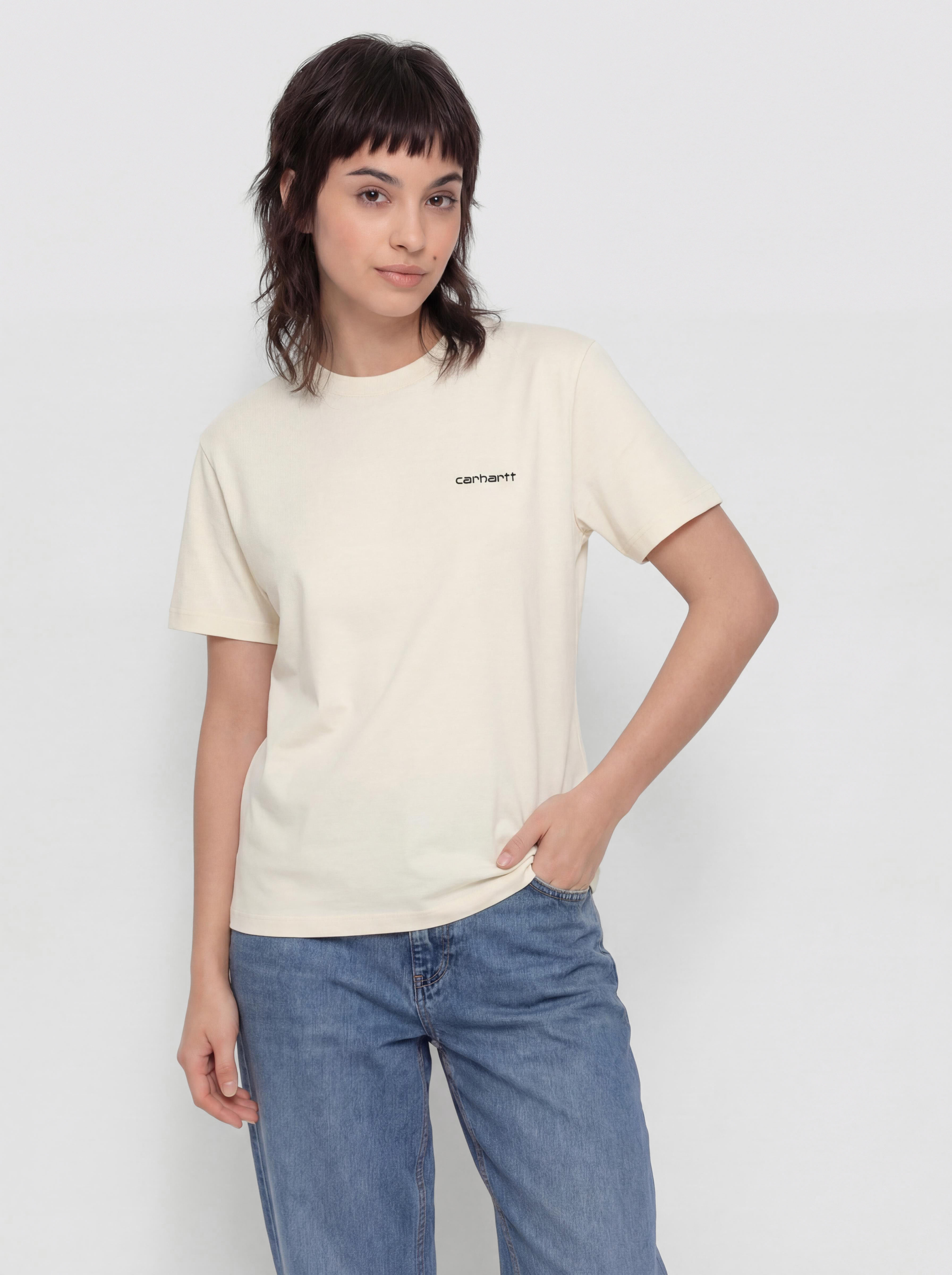 Tricou Carhartt WIP Script Embroidery Wmn (cinnerus/cozy purple)