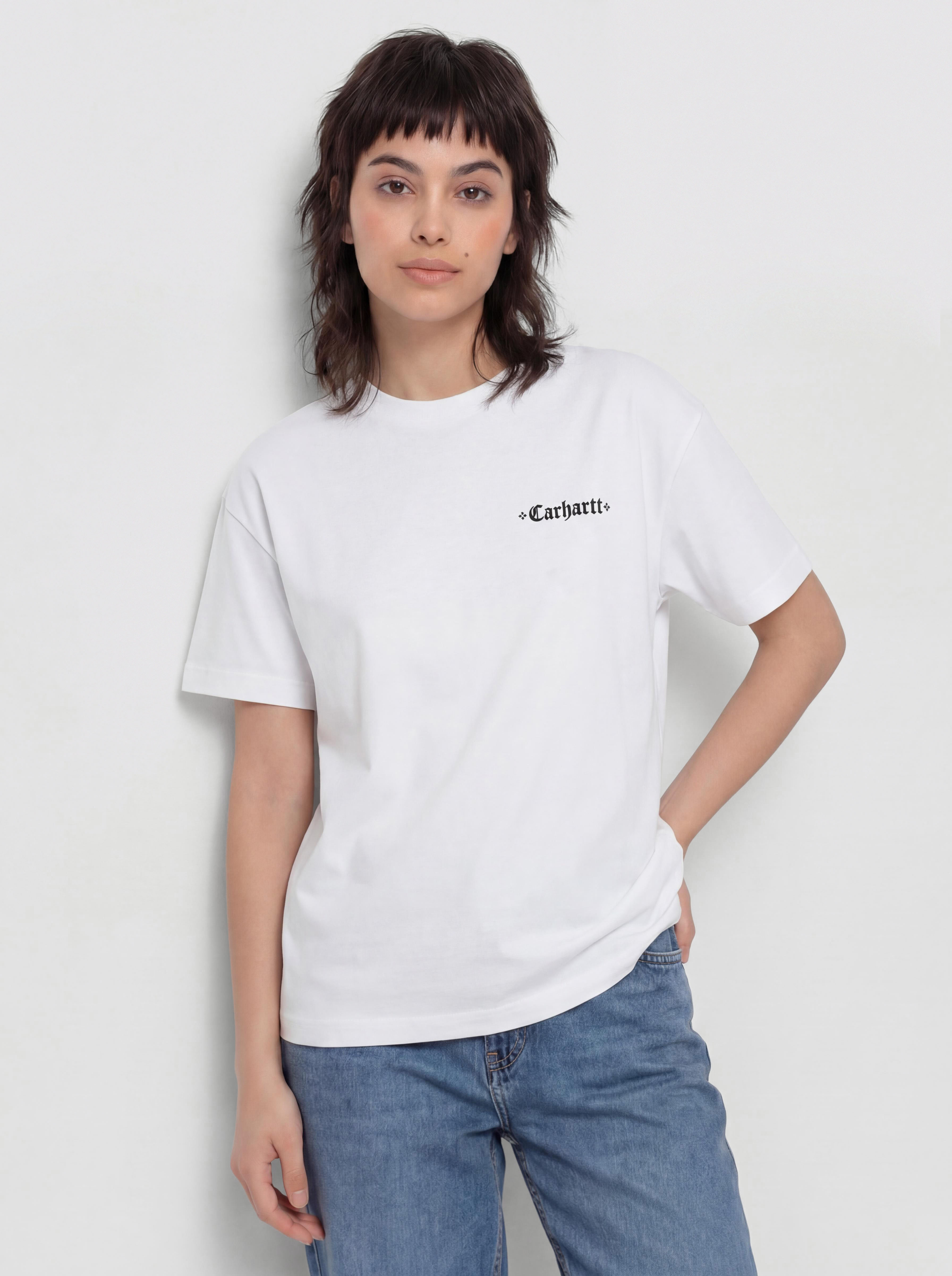 Tricou Carhartt WIP Greatest Hits 02 Wmn (white/black)