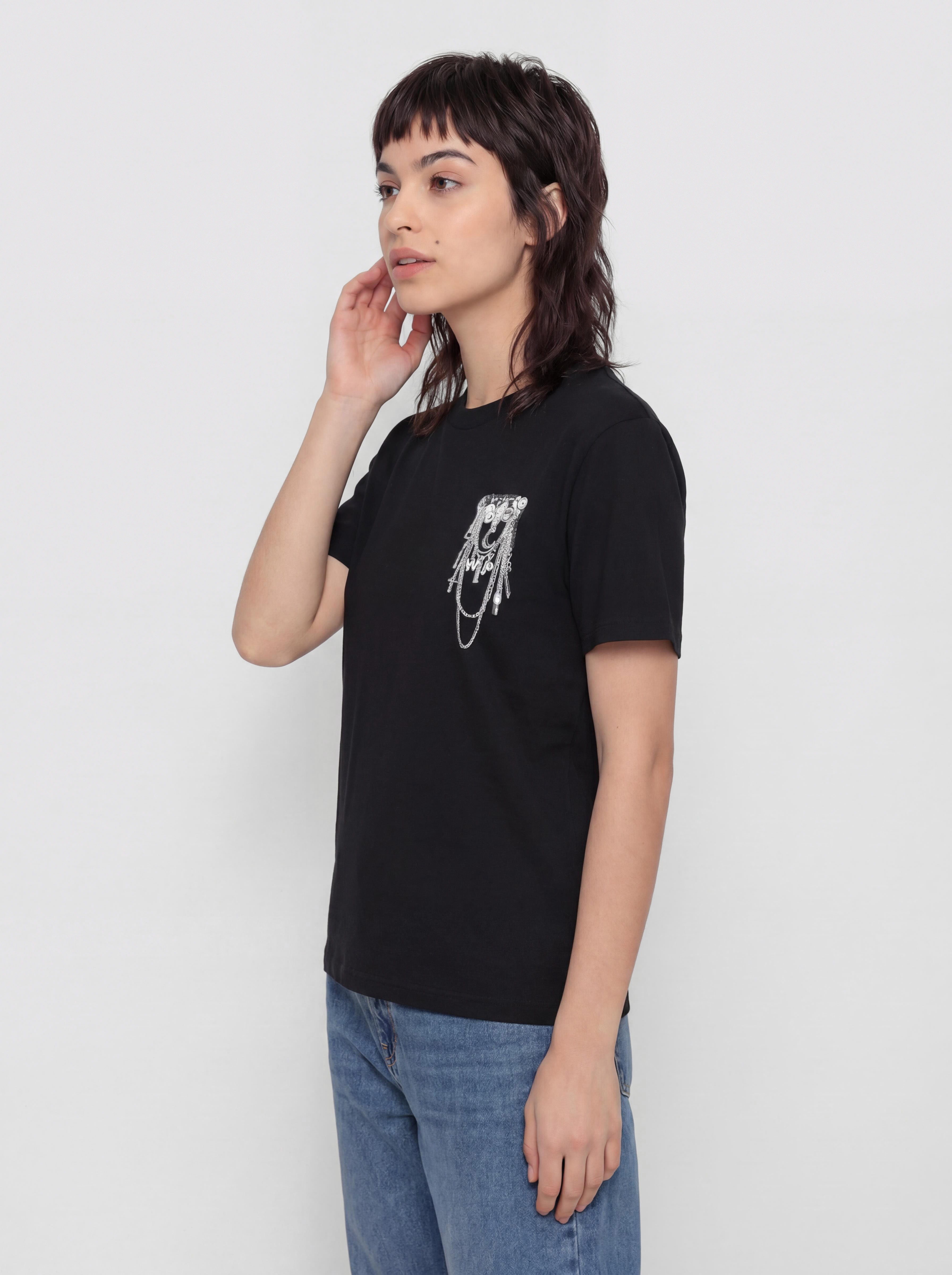 Tricou Carhartt WIP Inverted Charm Wmn (black)