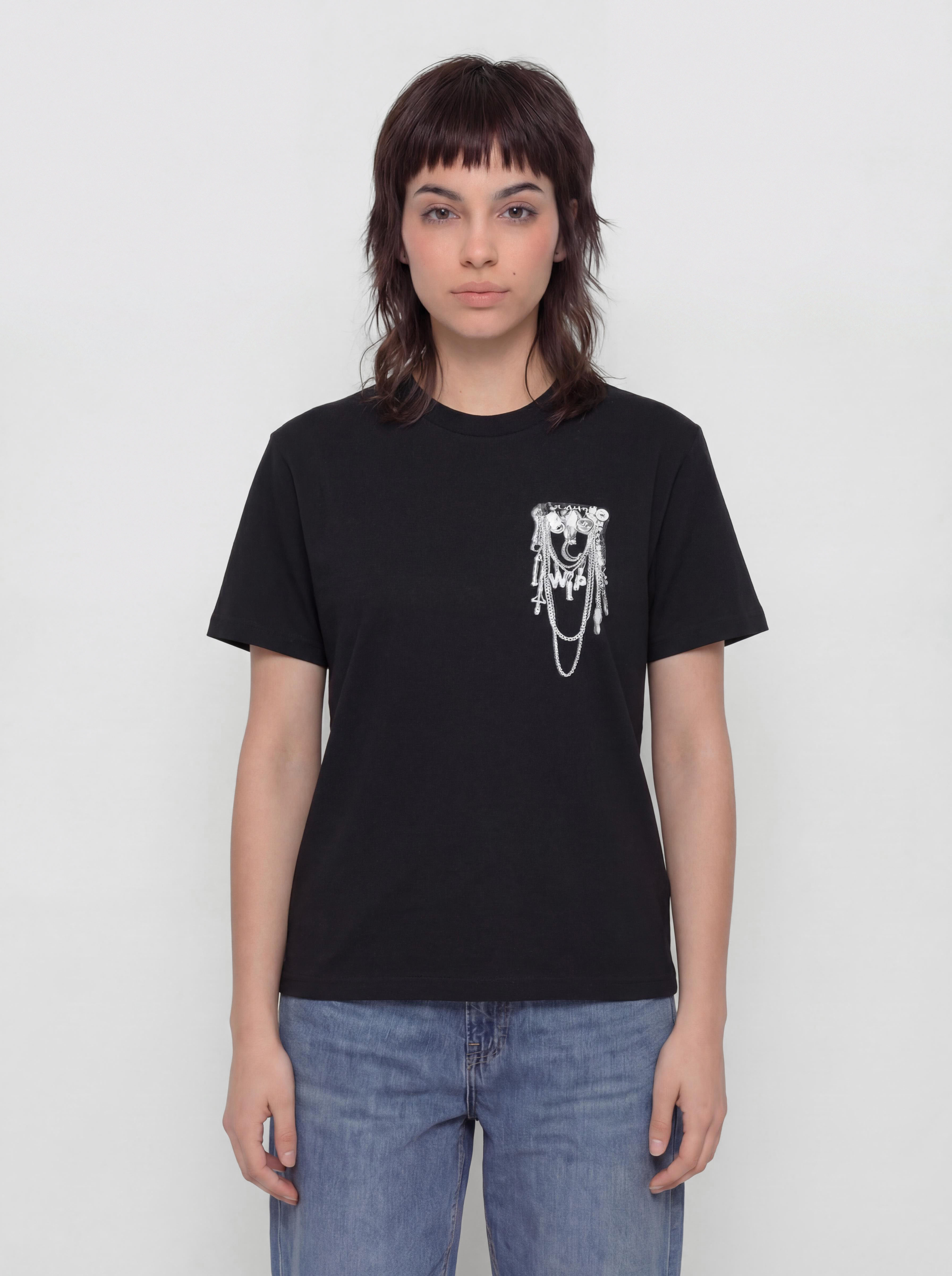 Tricou Carhartt WIP Inverted Charm Wmn (black)