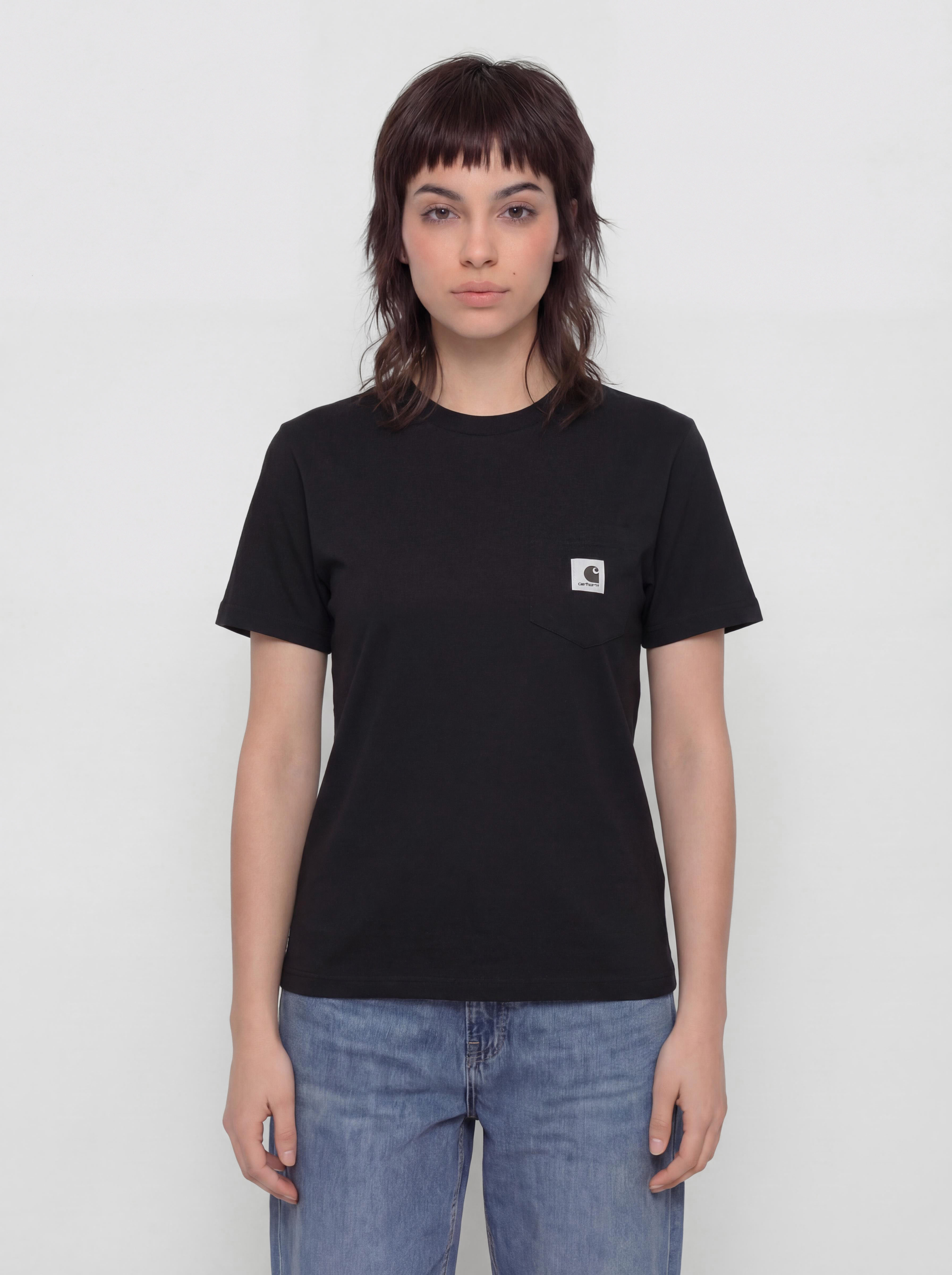 Tricou Carhartt WIP Pocket Wmn (black)