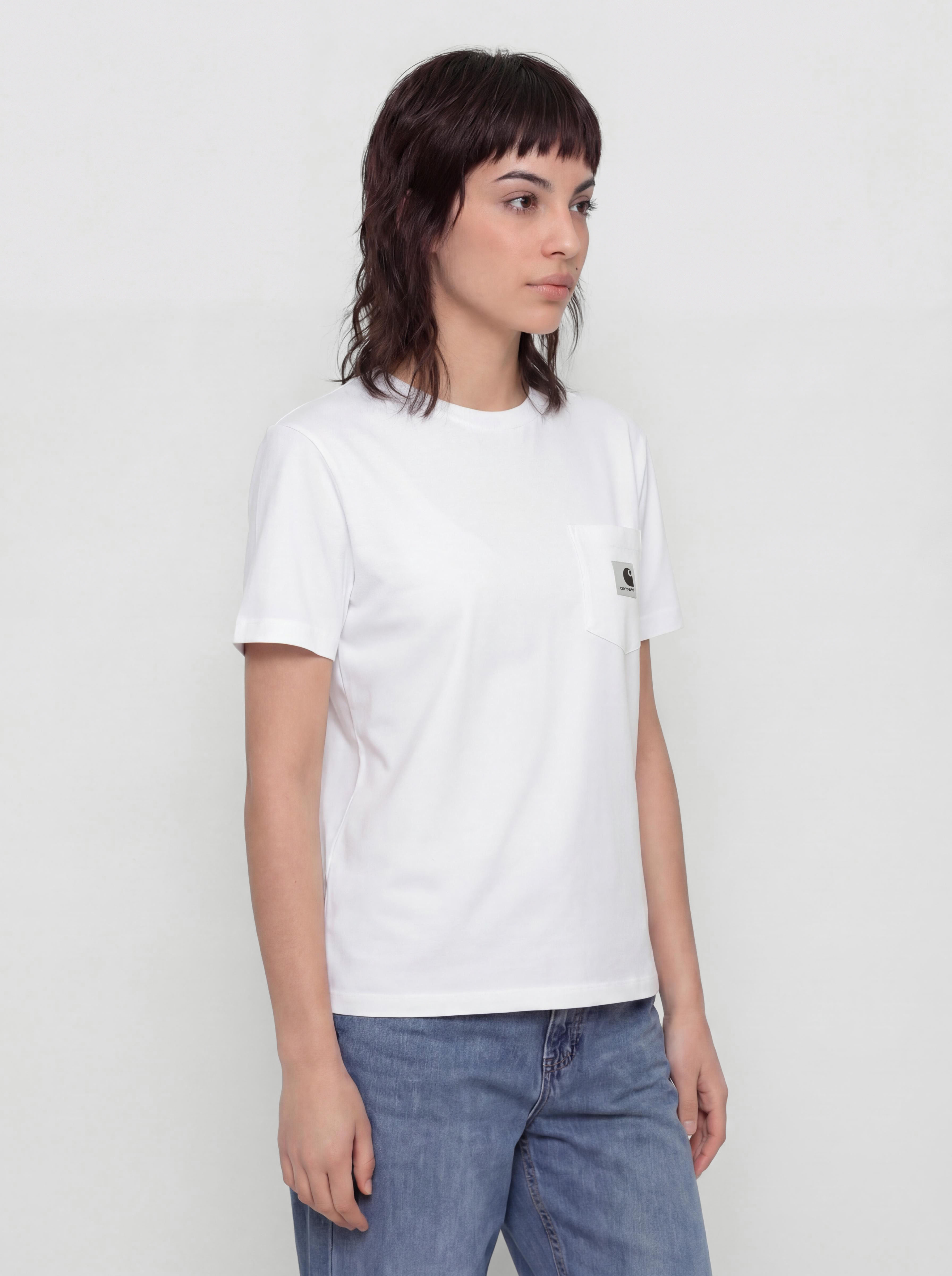 Tricou Carhartt WIP Pocket Wmn (white)
