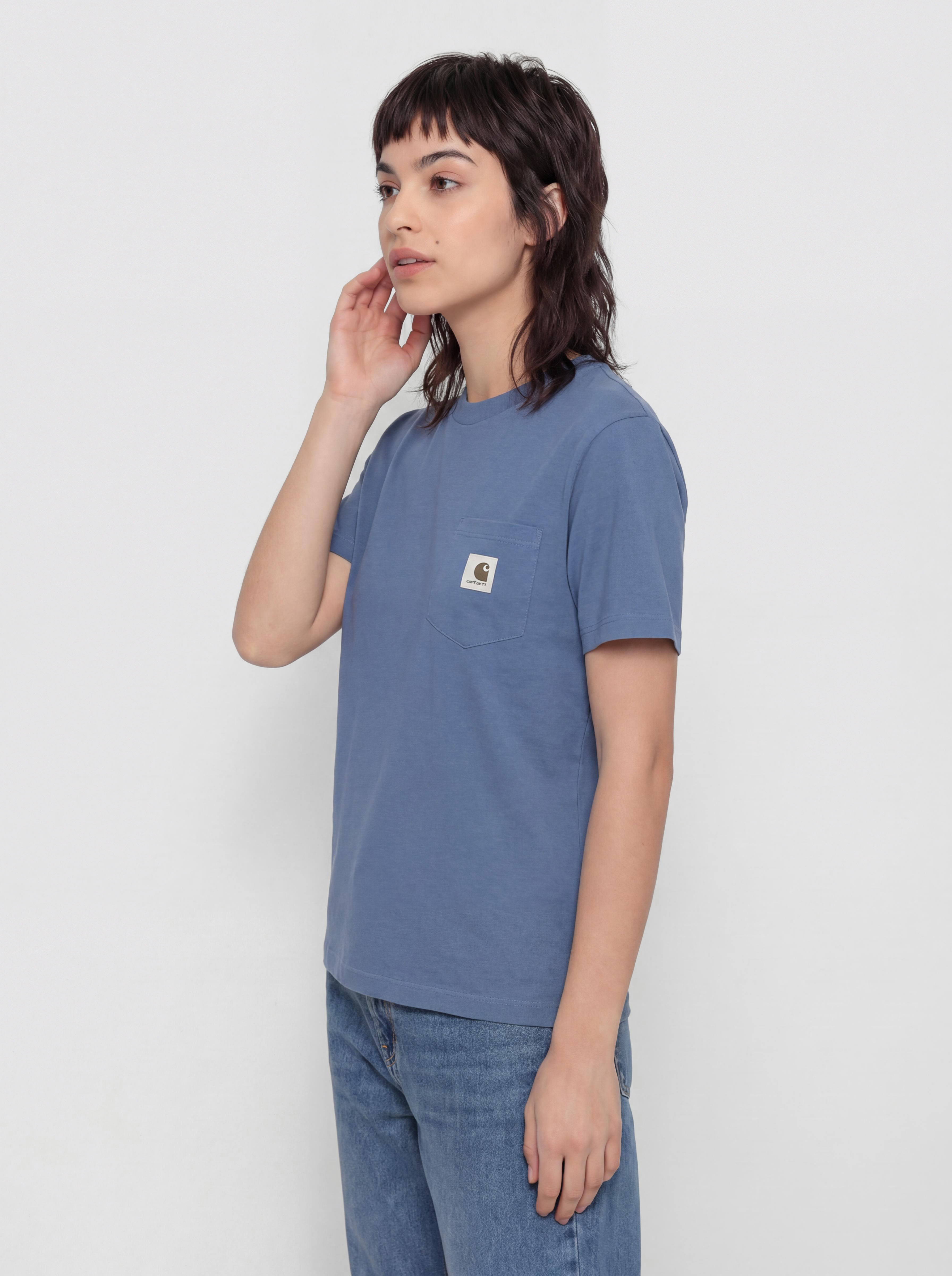 Tricou Carhartt WIP Pocket Wmn (blue iris)