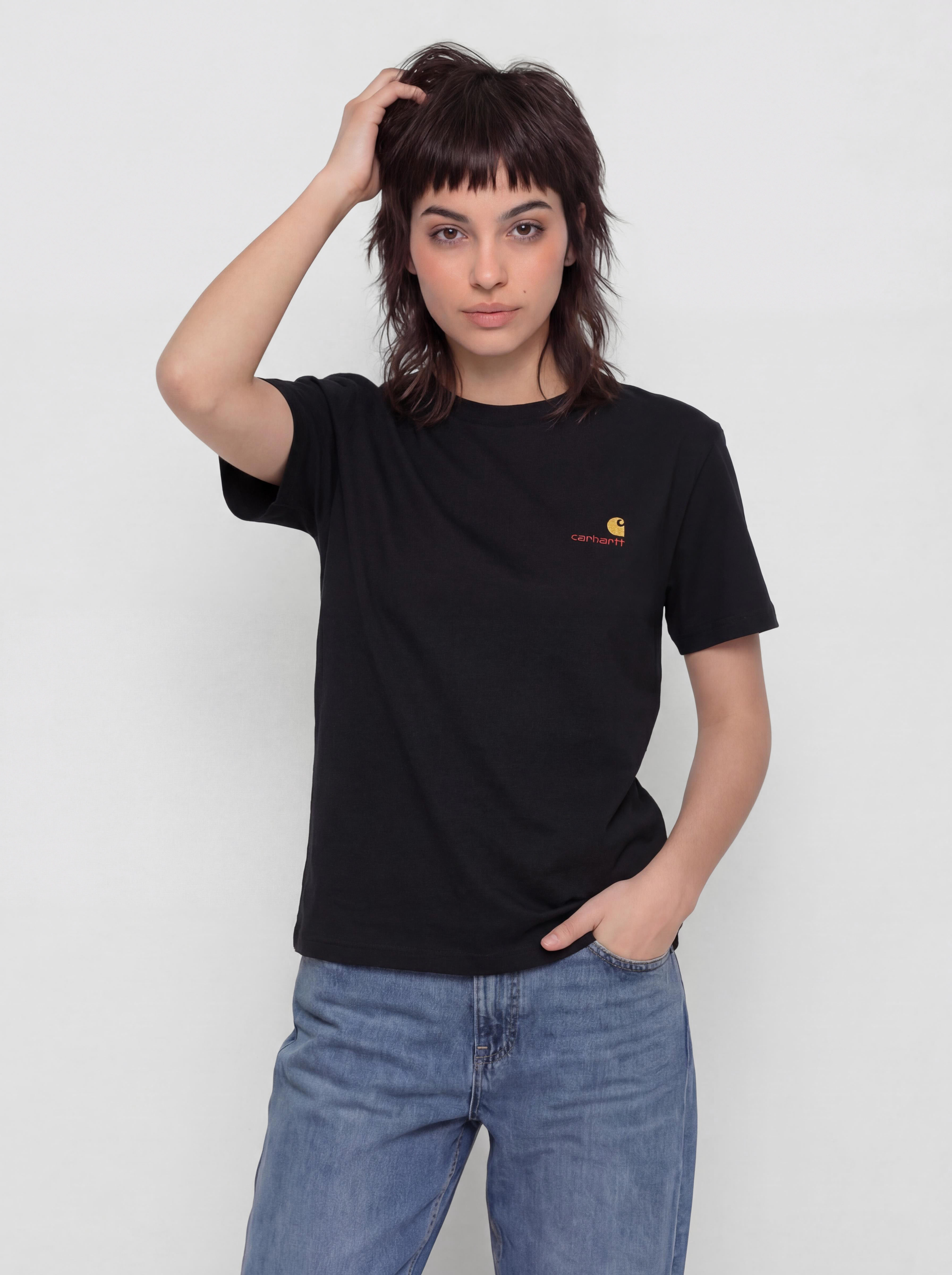 Tricou Carhartt WIP American Script Wmn (black)