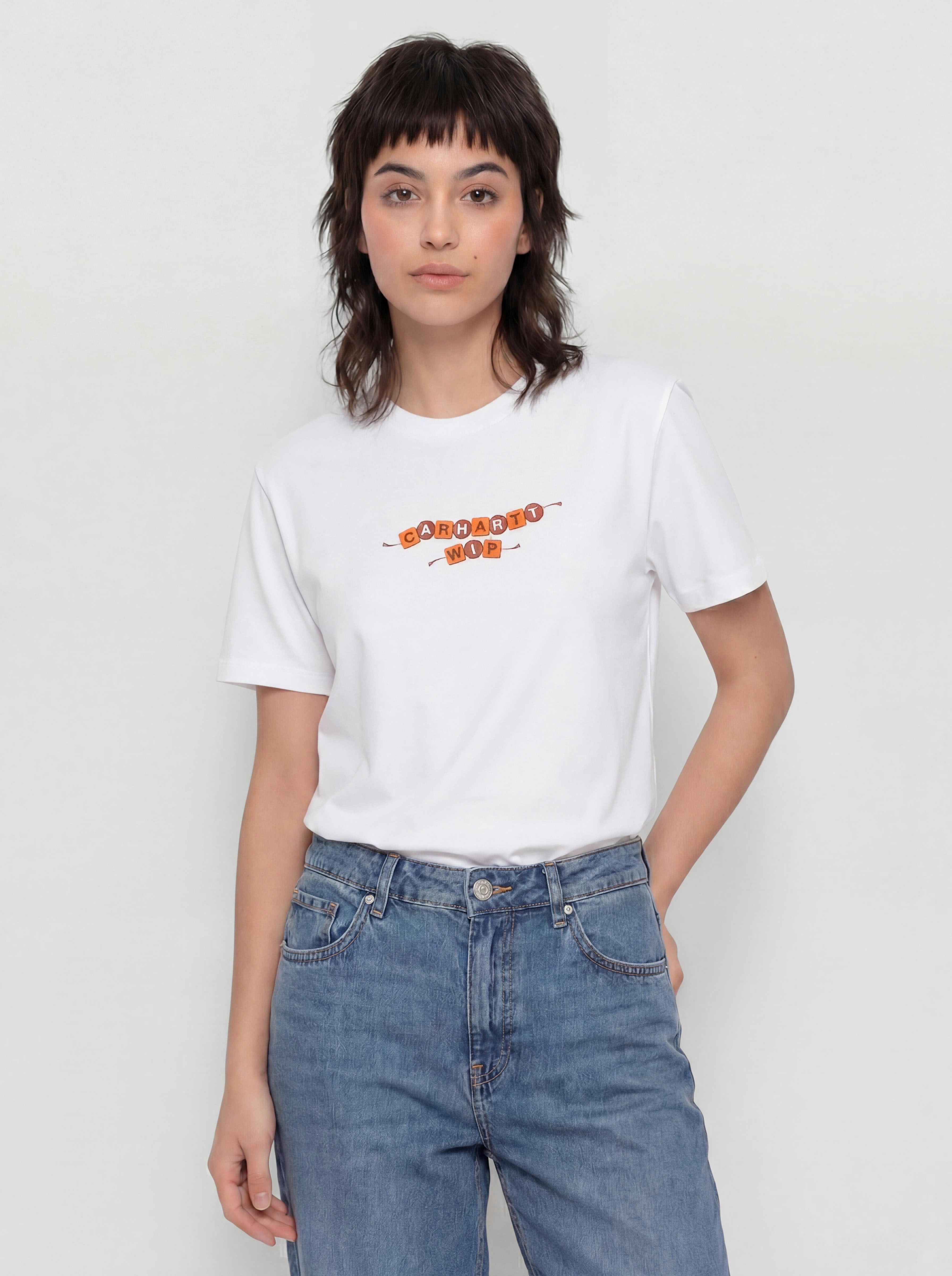 Tricou Carhartt WIP ABC Wmn (white)