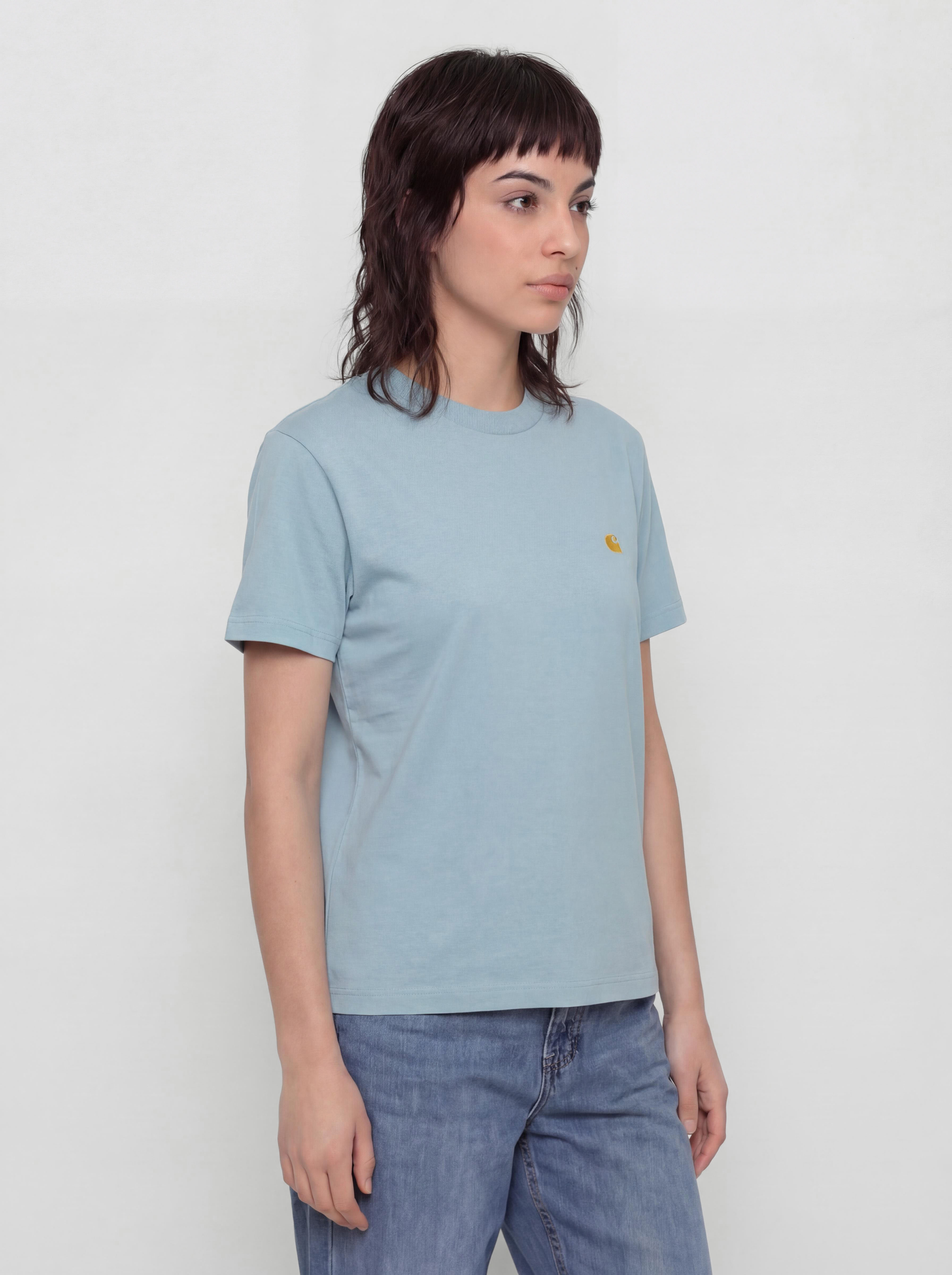 Tricou Carhartt WIP Chase Wmn (tourmaline/gold)