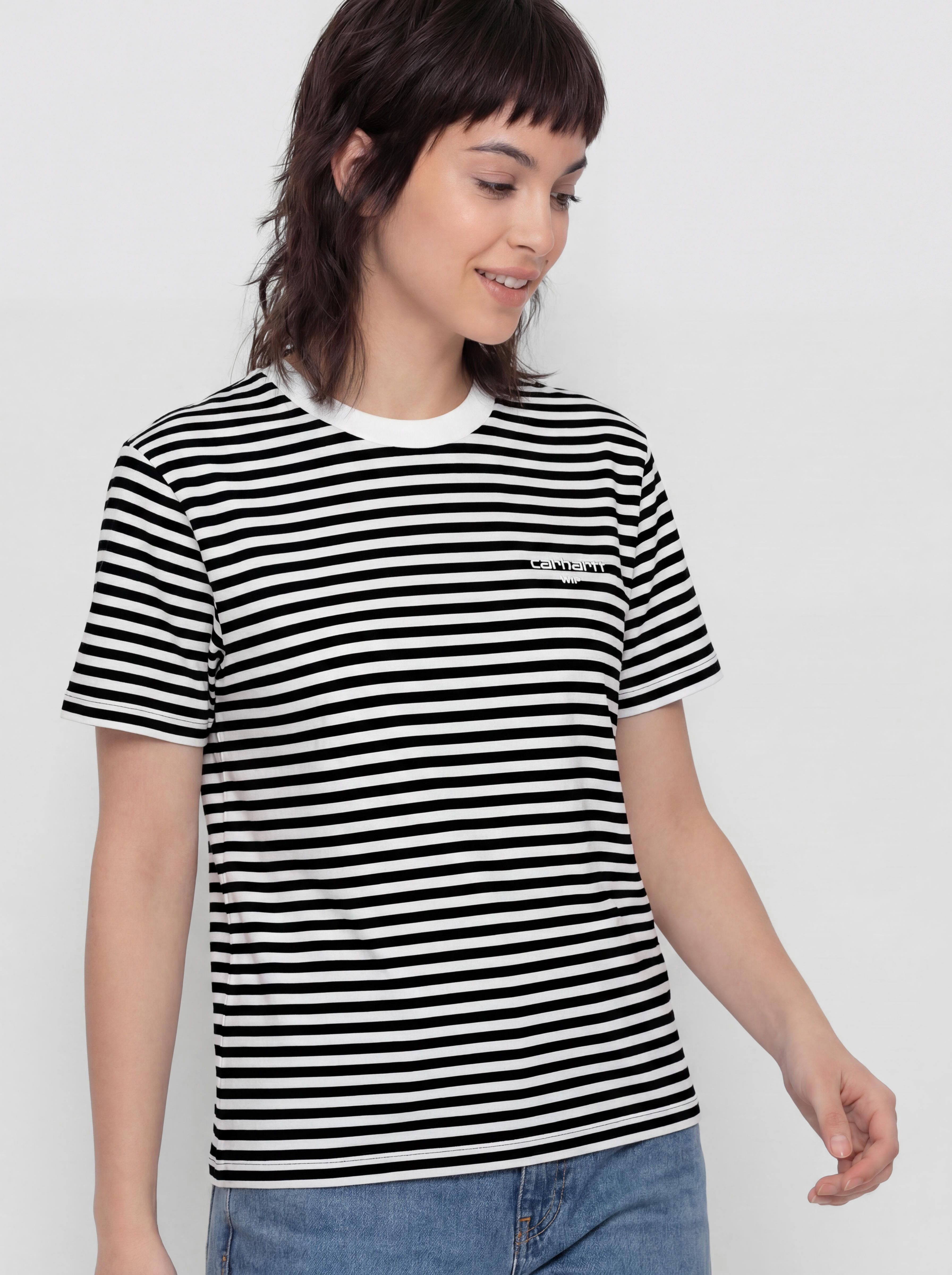 Tricou Carhartt WIP Ezra Wmn (ezra stripe/black/wax)