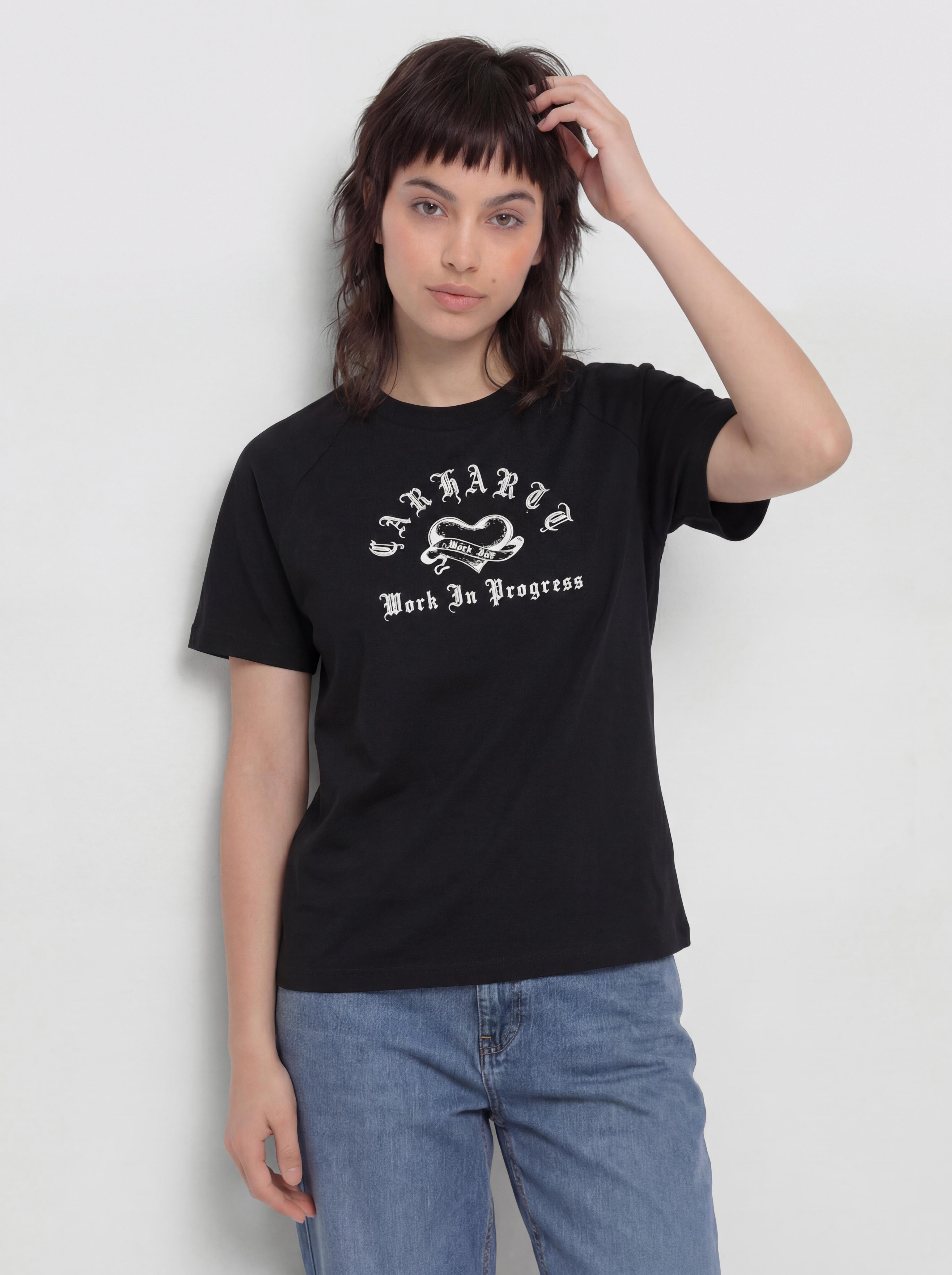 Tricou Carhartt WIP Honest Work Wmn (black/white)