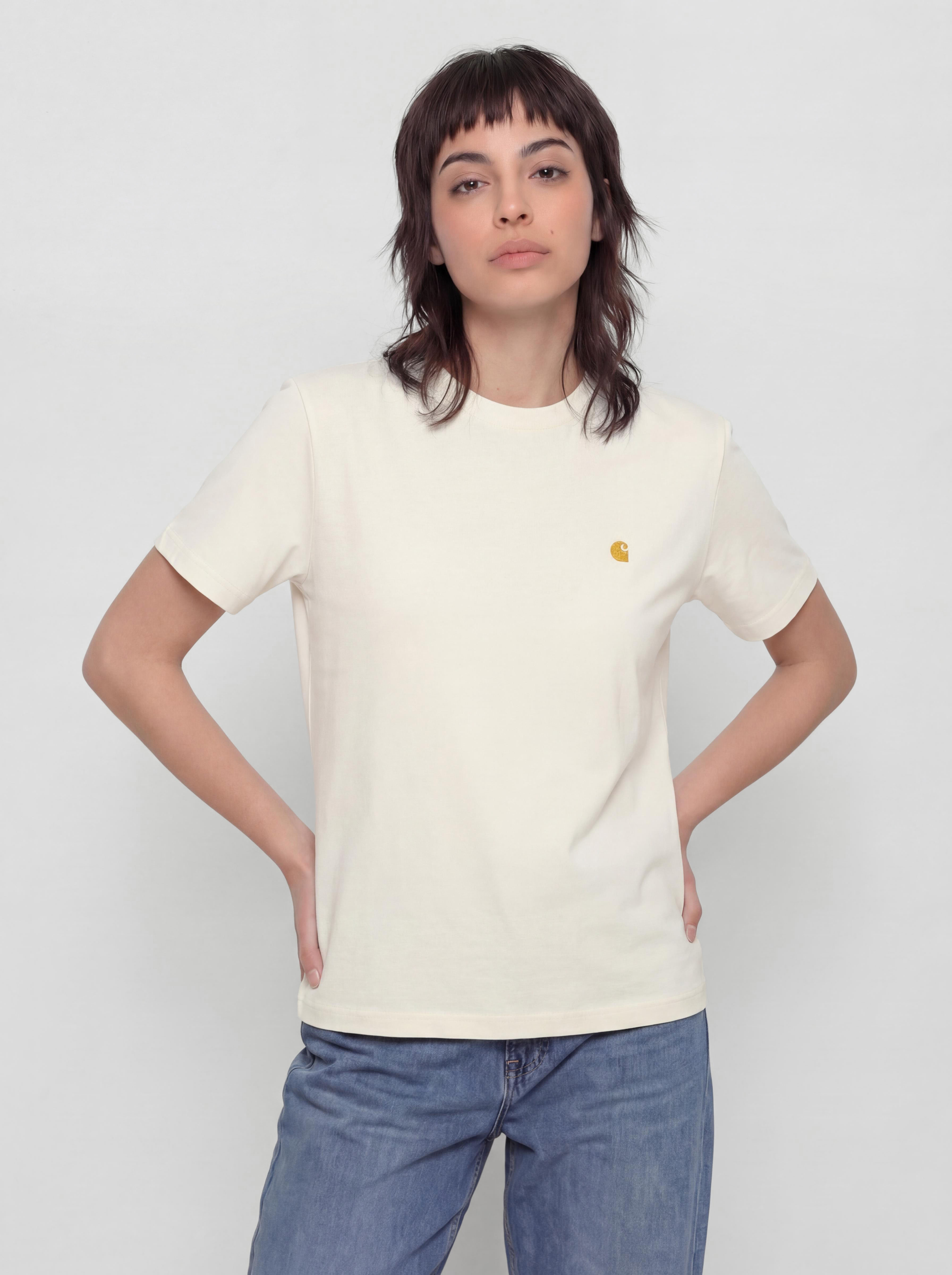 Tricou Carhartt WIP Chase Wmn (cinnerus/gold)