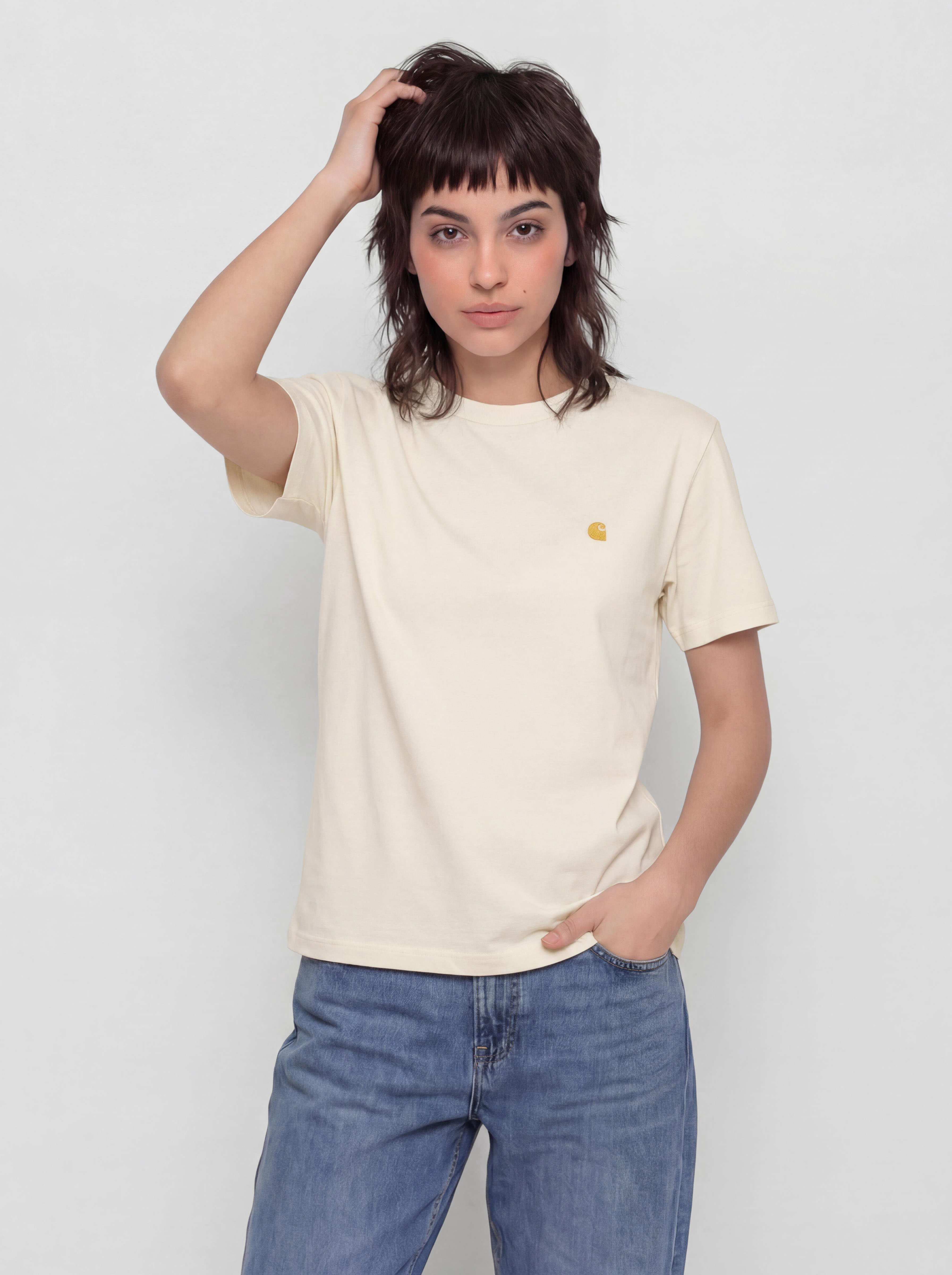 Tricou Carhartt WIP Chase Wmn (cinnerus/gold)