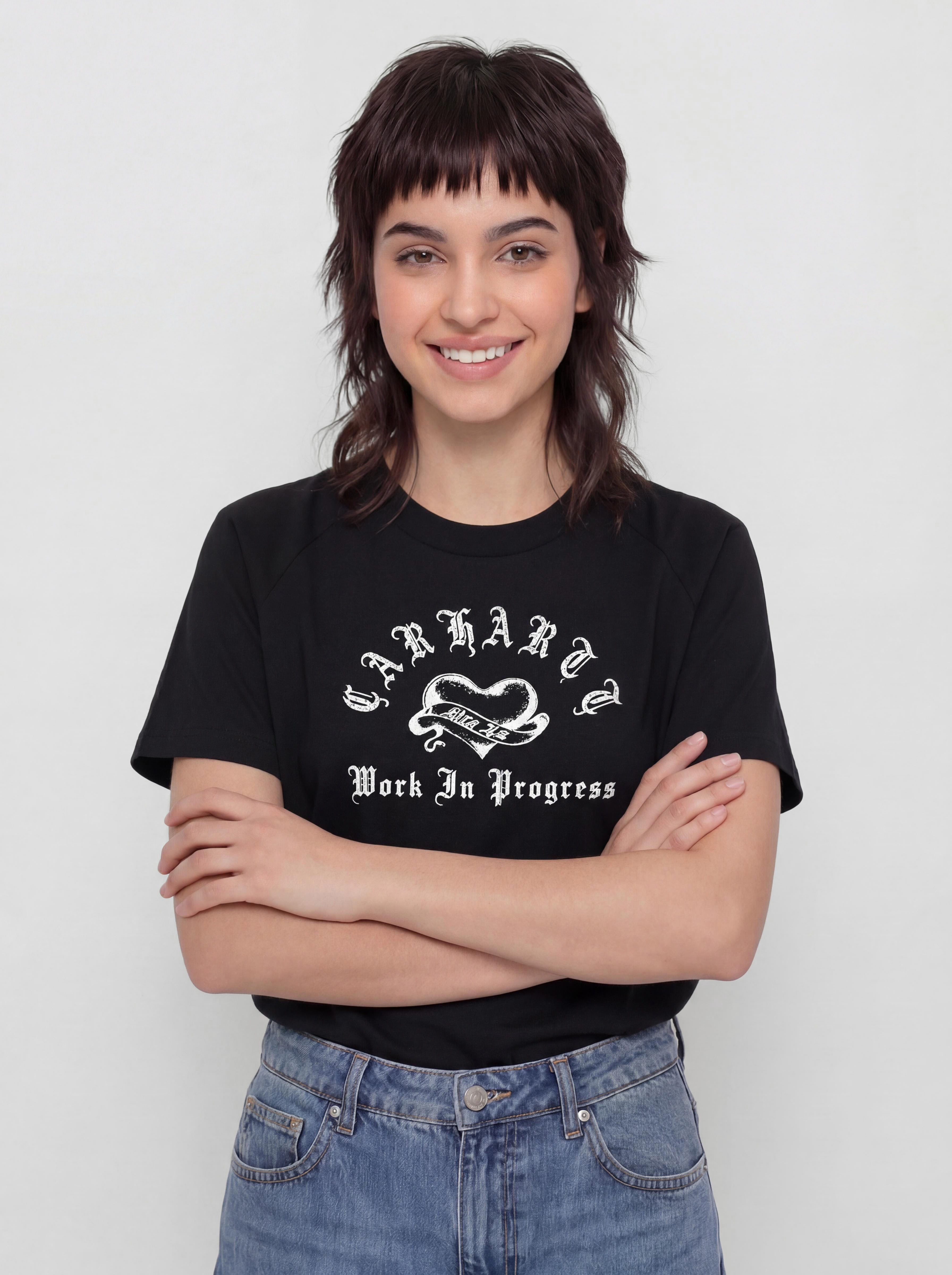 Tricou Carhartt WIP Honest Work Wmn (black/white)