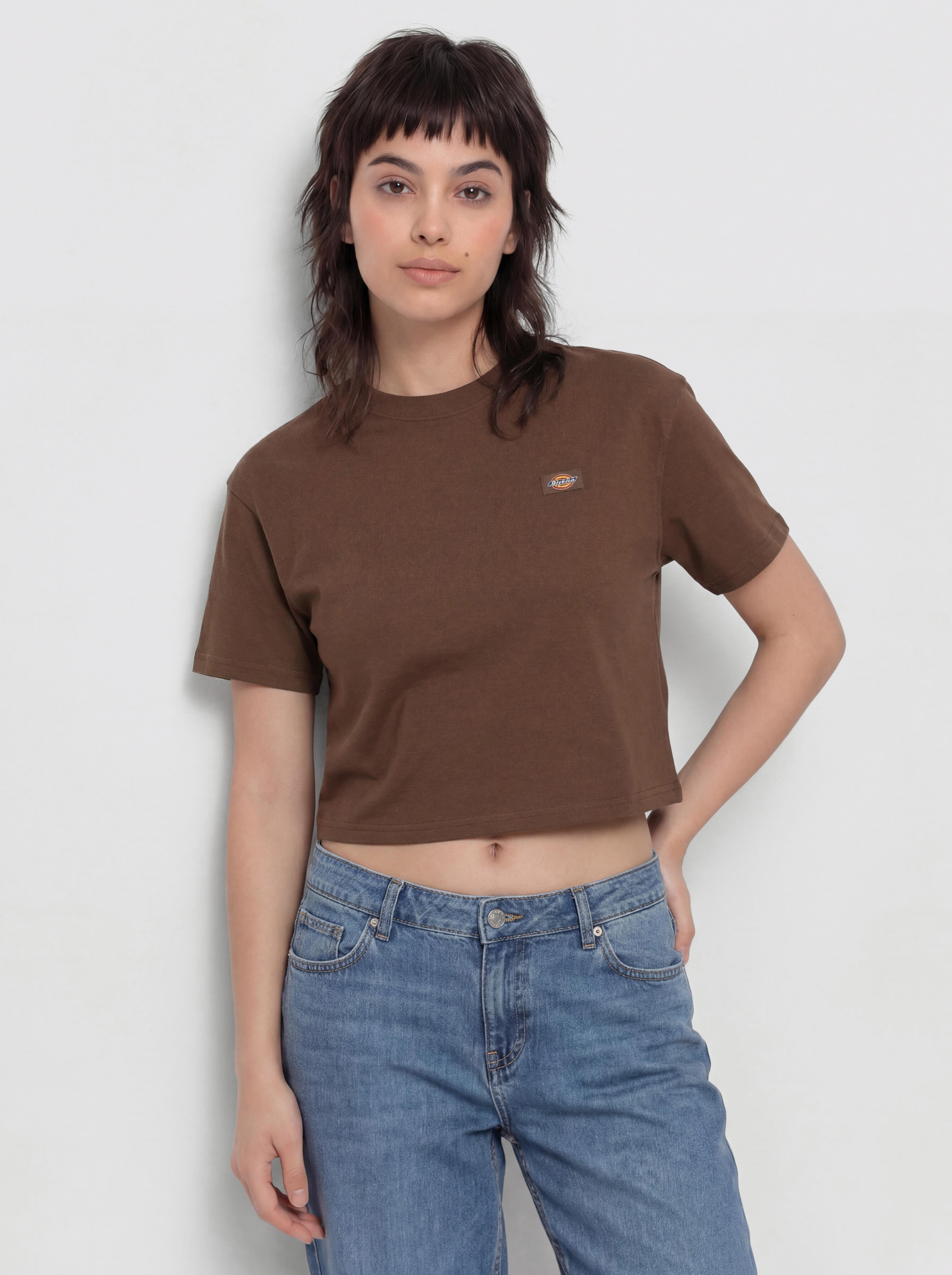 Tricou Dickies Oakport Boxy Wmn (timber brown)