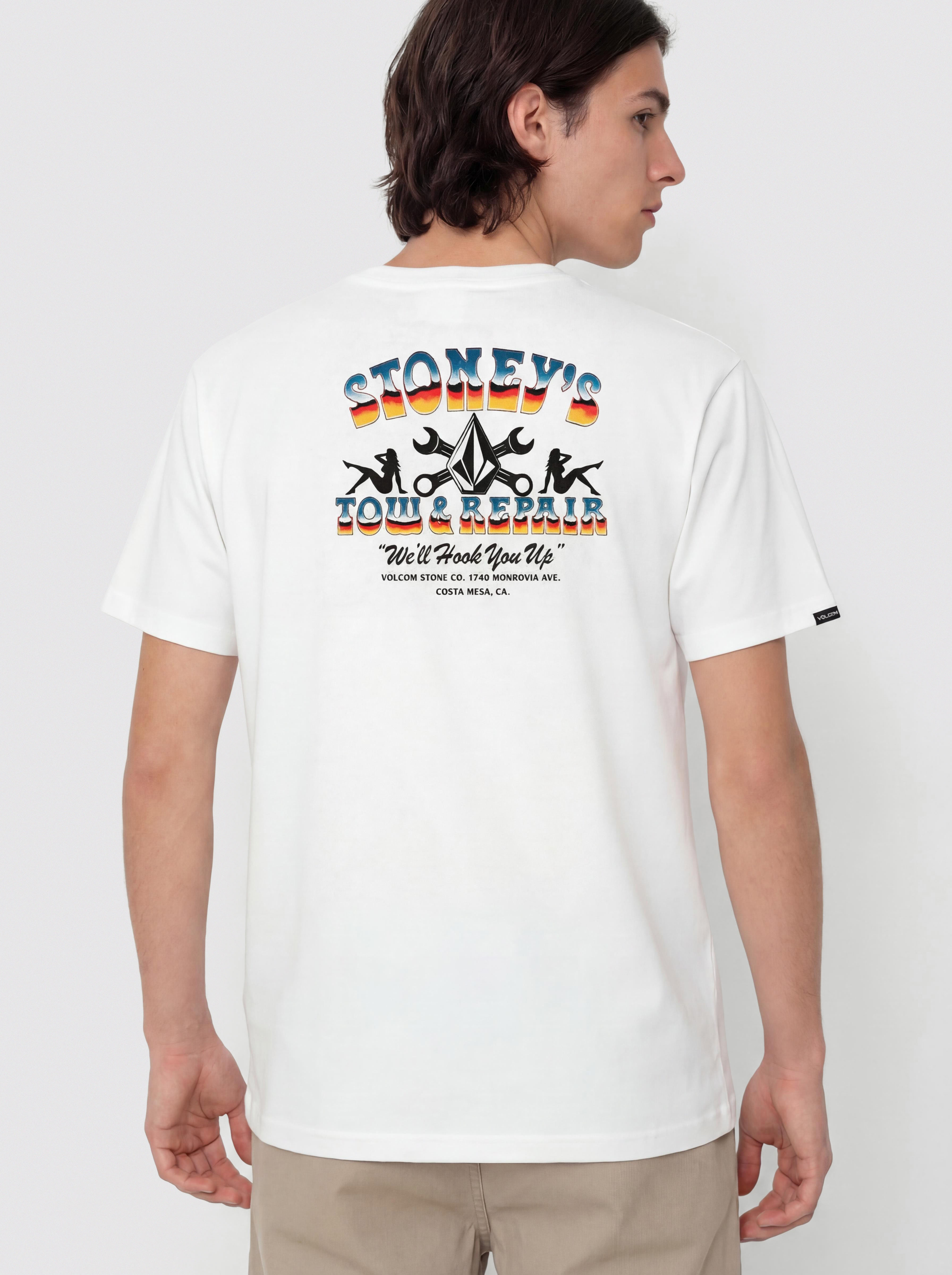 Tricou Volcom Stoneys Bsc (white)