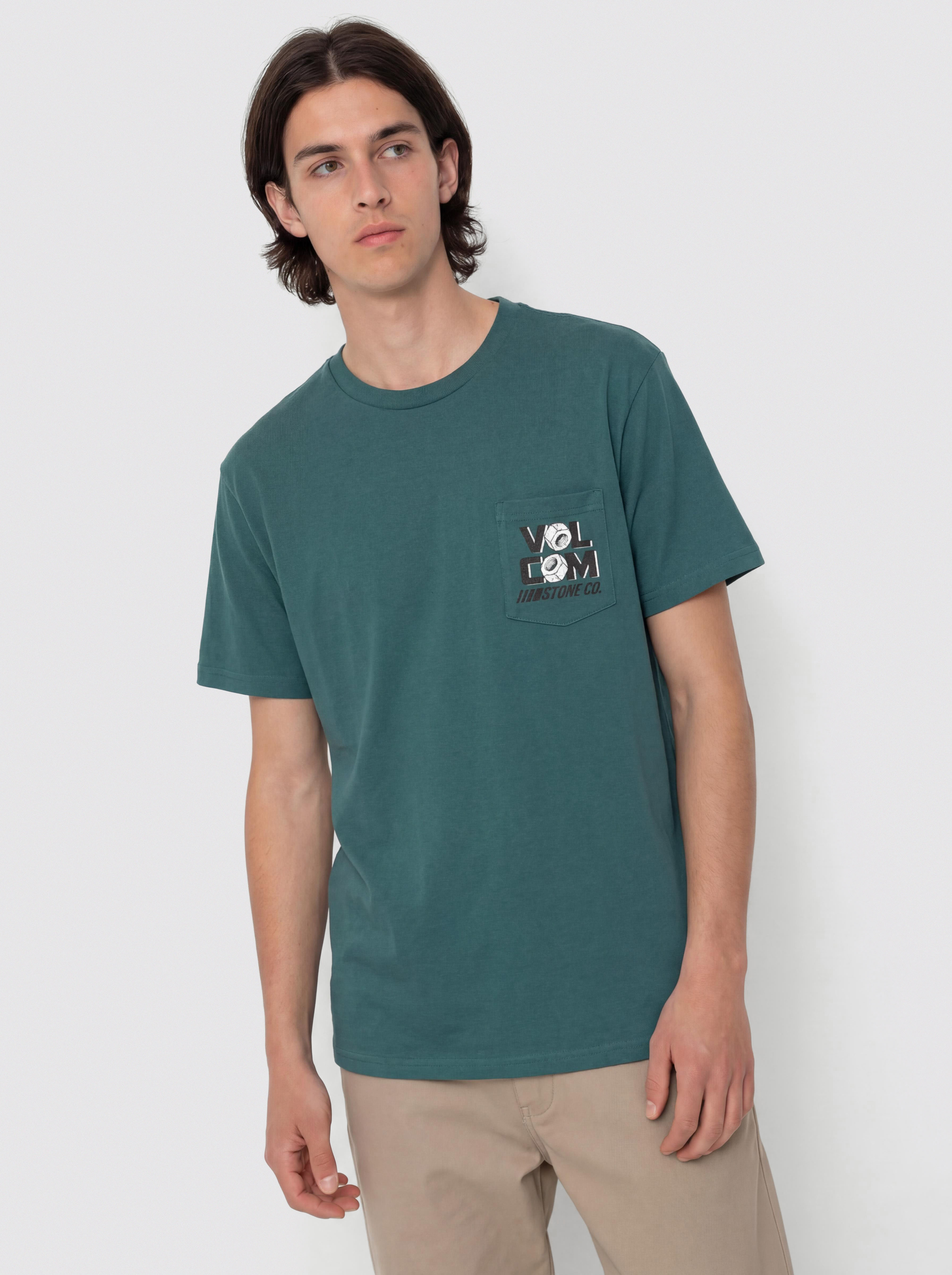 Tricou Volcom Parted Out Pocket (rifle green)