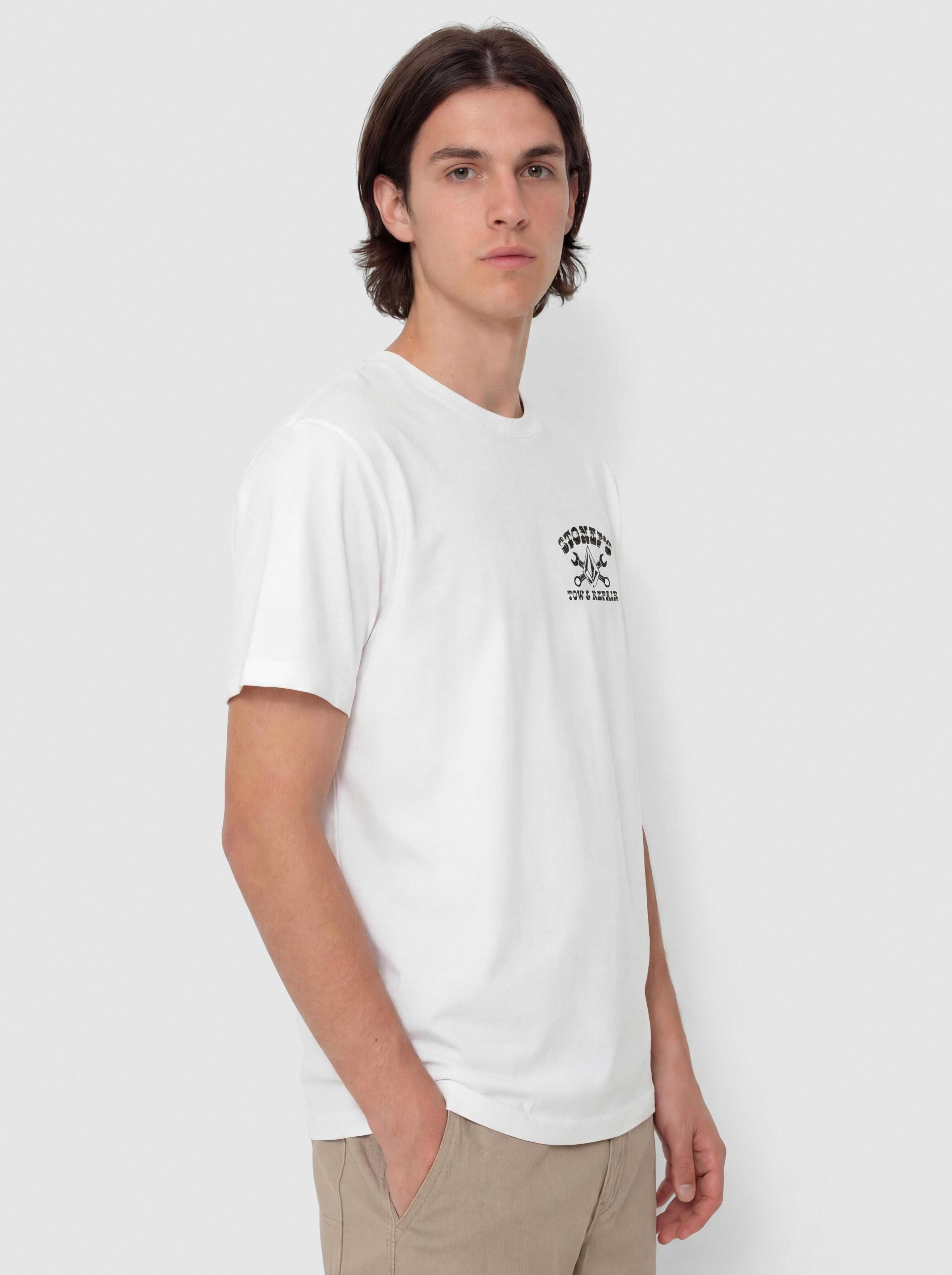 Tricou Volcom Stoneys Bsc (white)