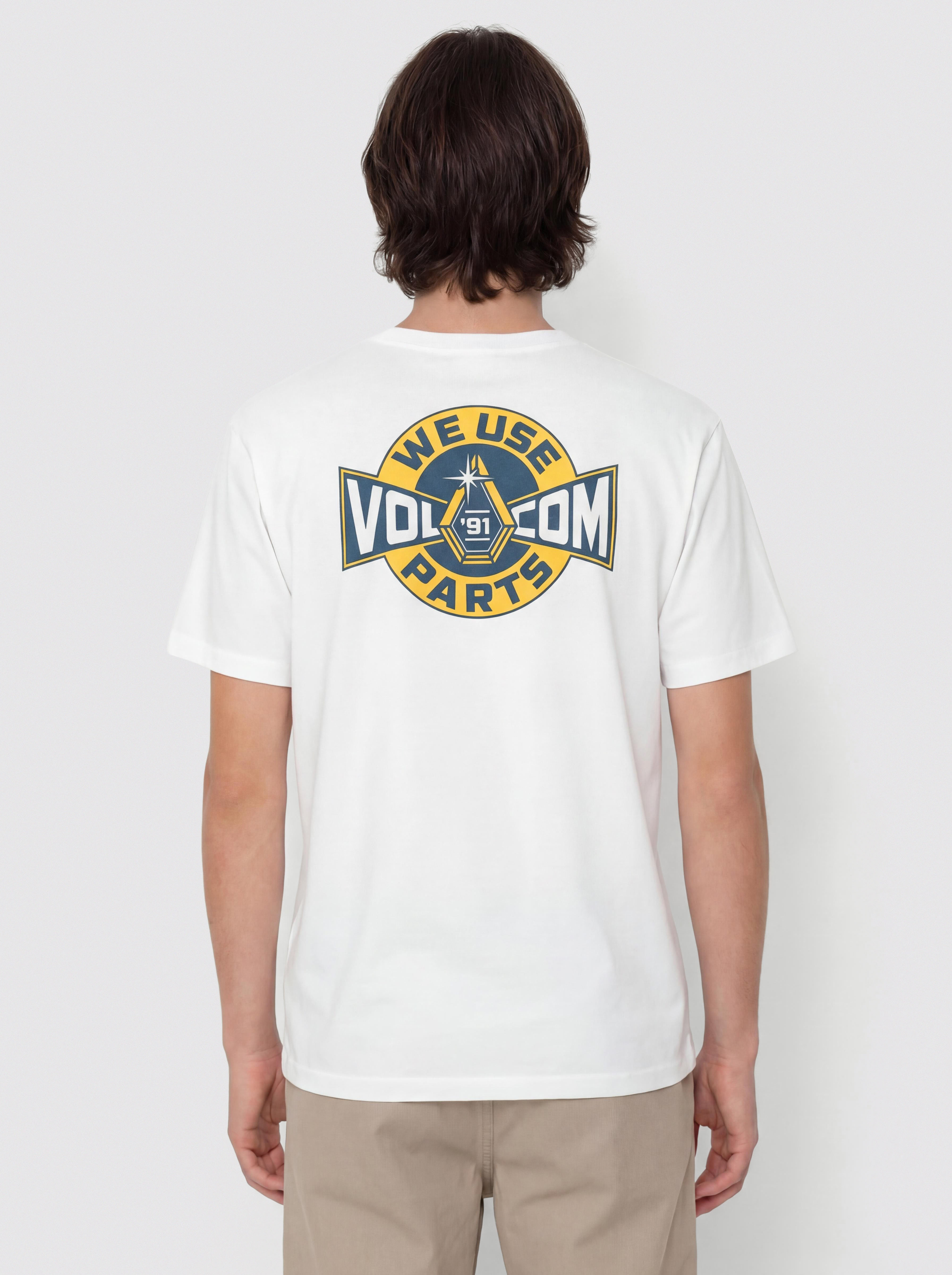 Tricou Volcom Parted Out Pocket (white)
