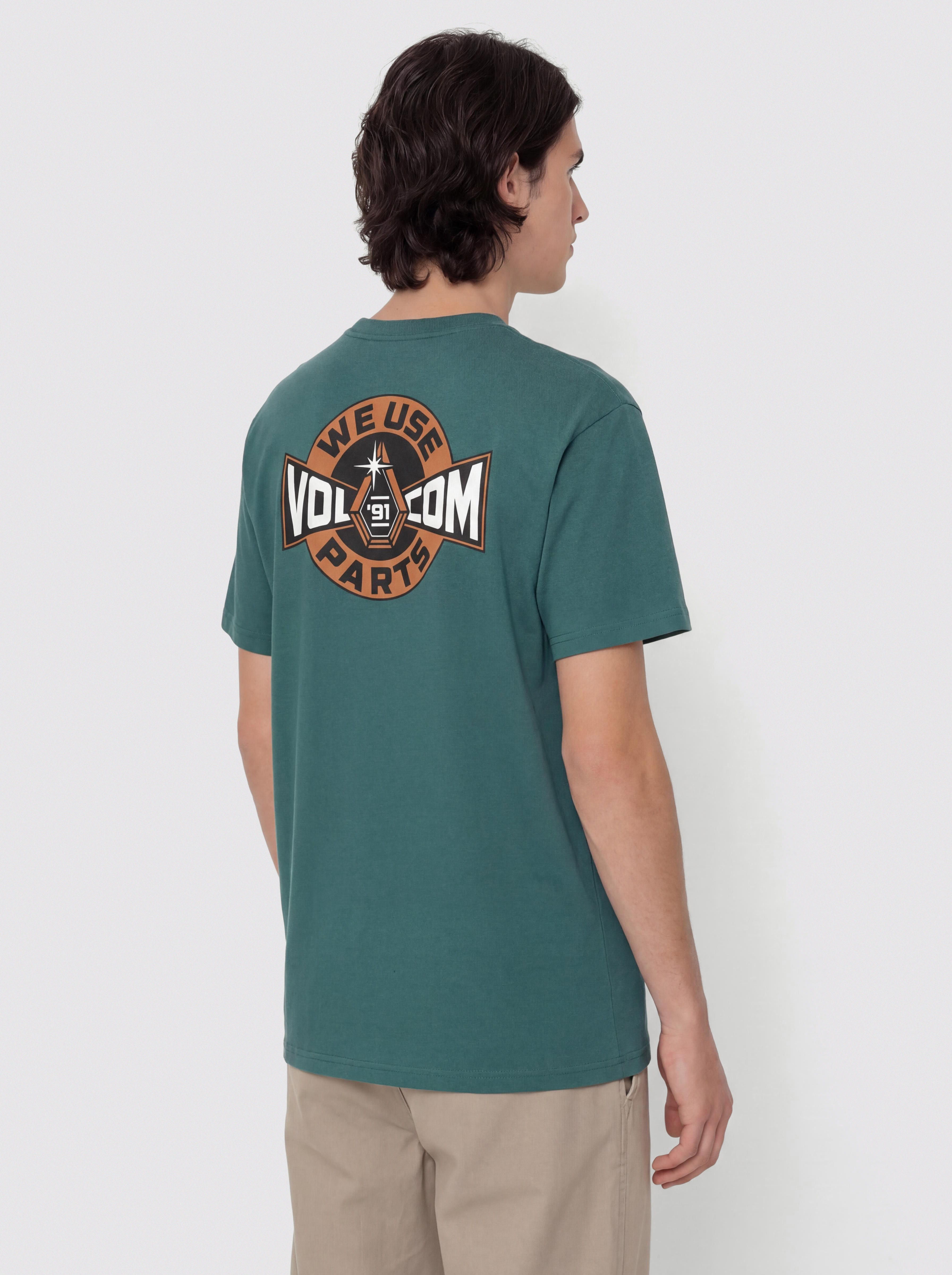 Tricou Volcom Parted Out Pocket (rifle green)