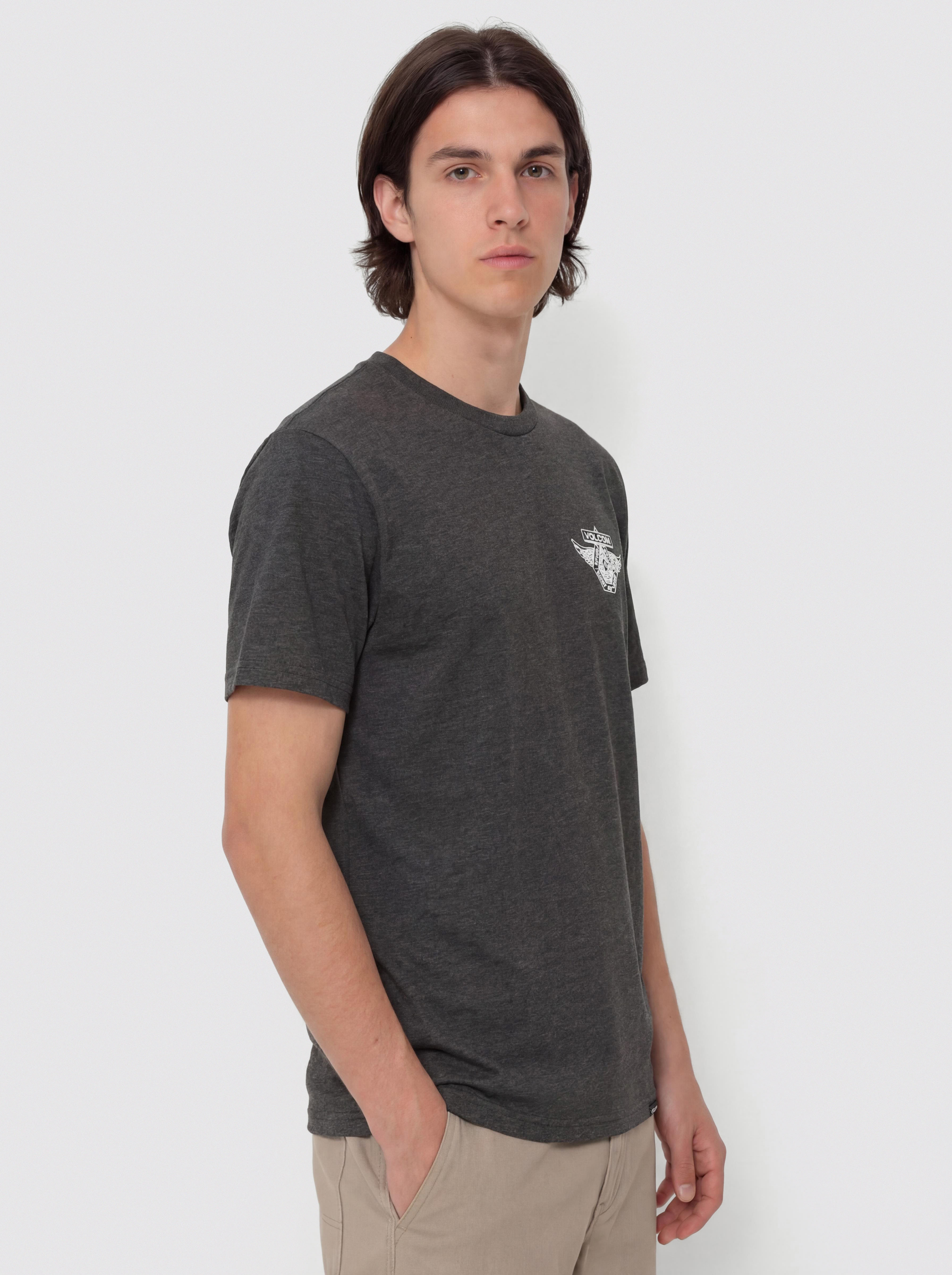 Tricou Volcom Free Wheel Hth (heather black)
