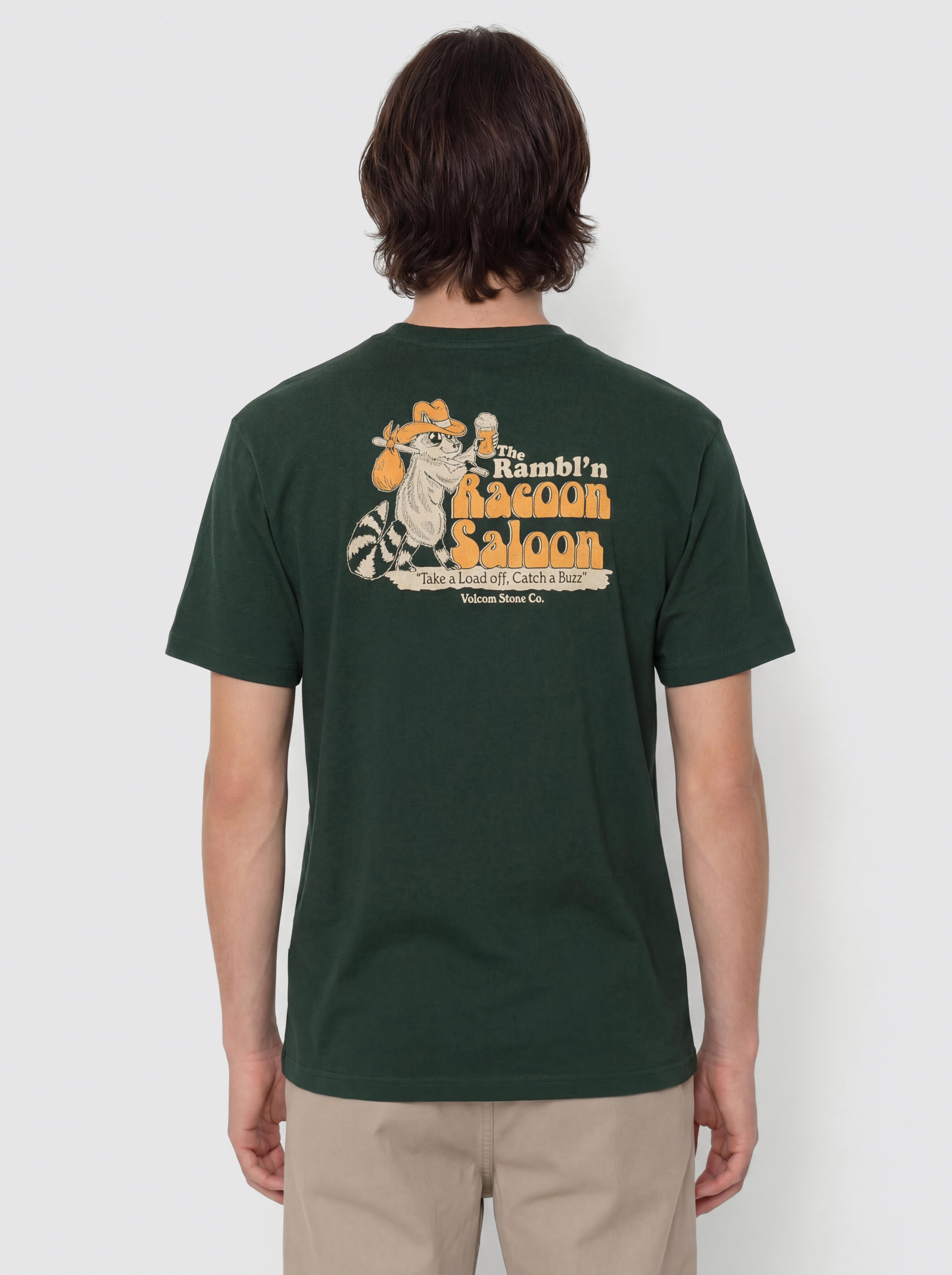 Tricou Volcom Racoon Lse (scarab)