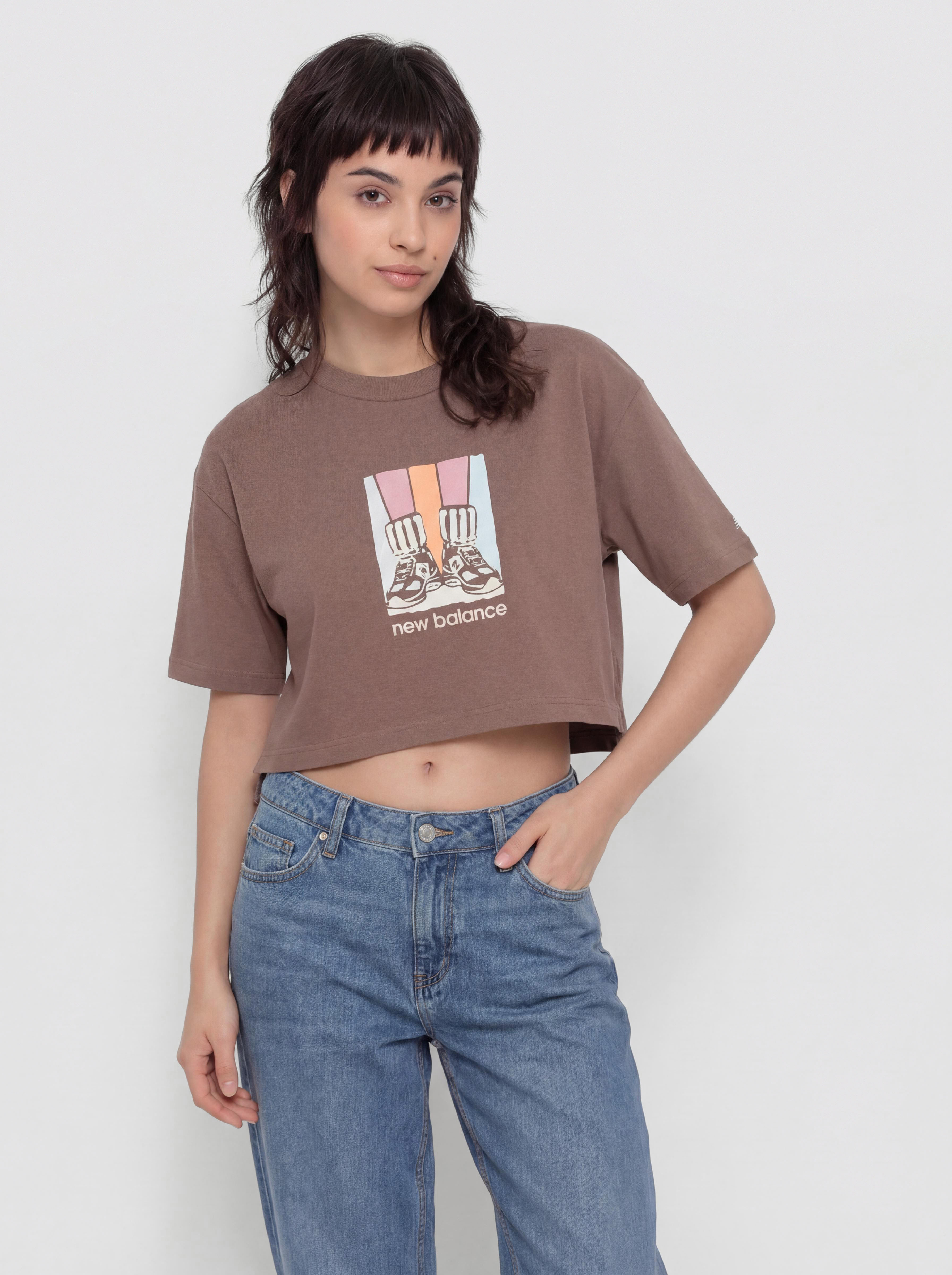 Tricou New Balance Athletics Gradient Shoes Wmn (brown)