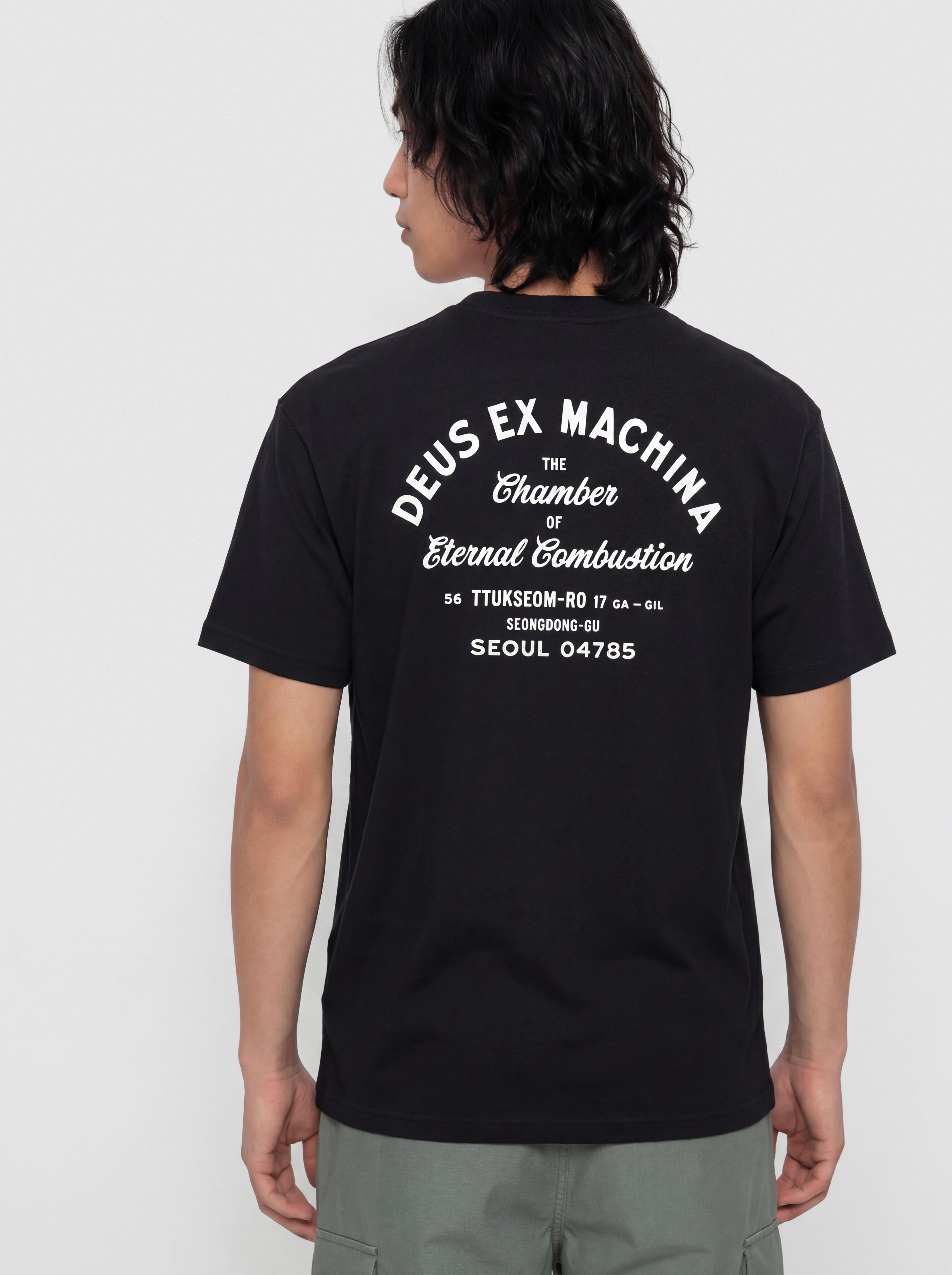 Tricou Deus Ex Machina Seoul Sign (black)
