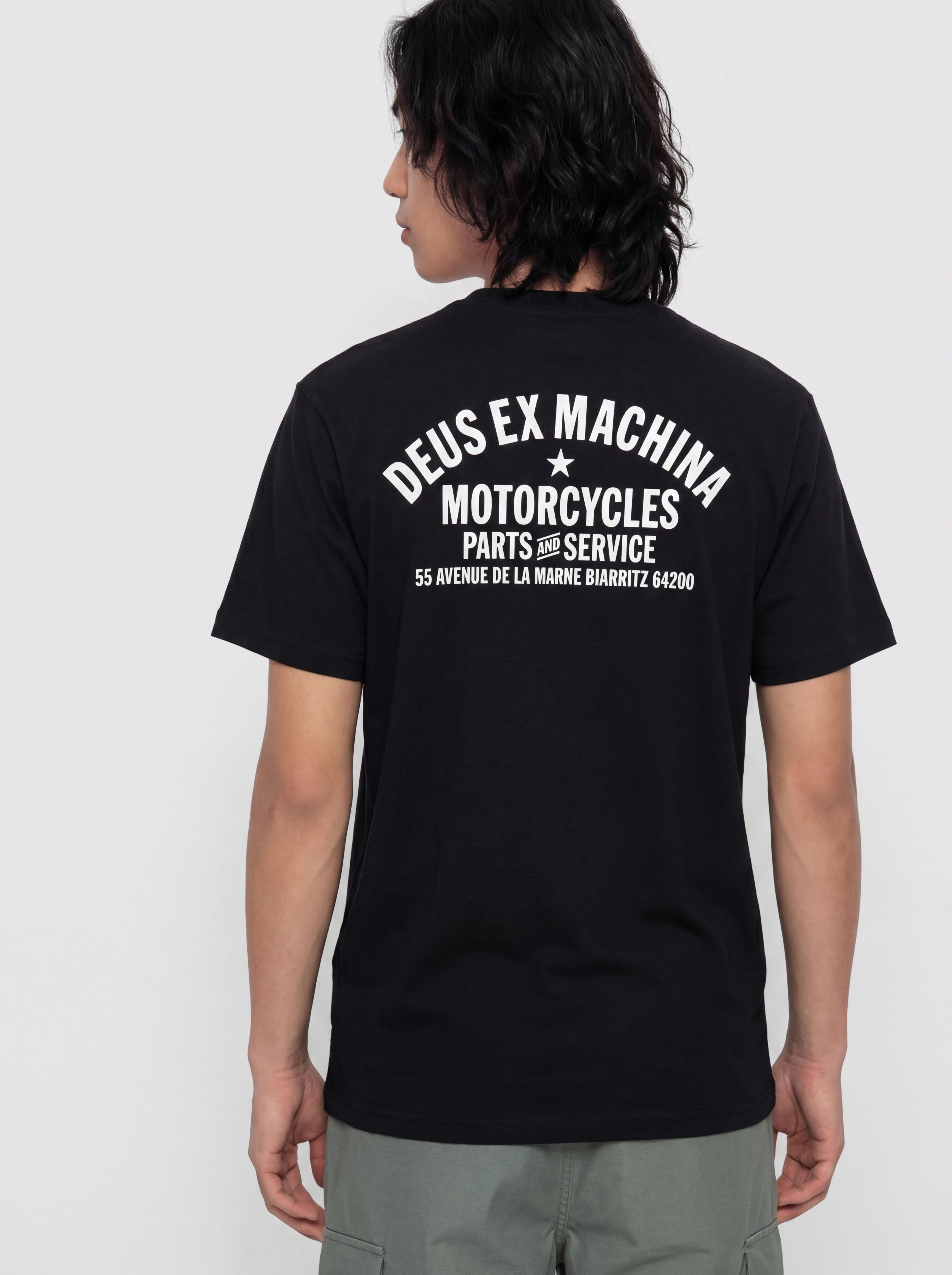 Tricou Deus Ex Machina Biarritz Address (black)