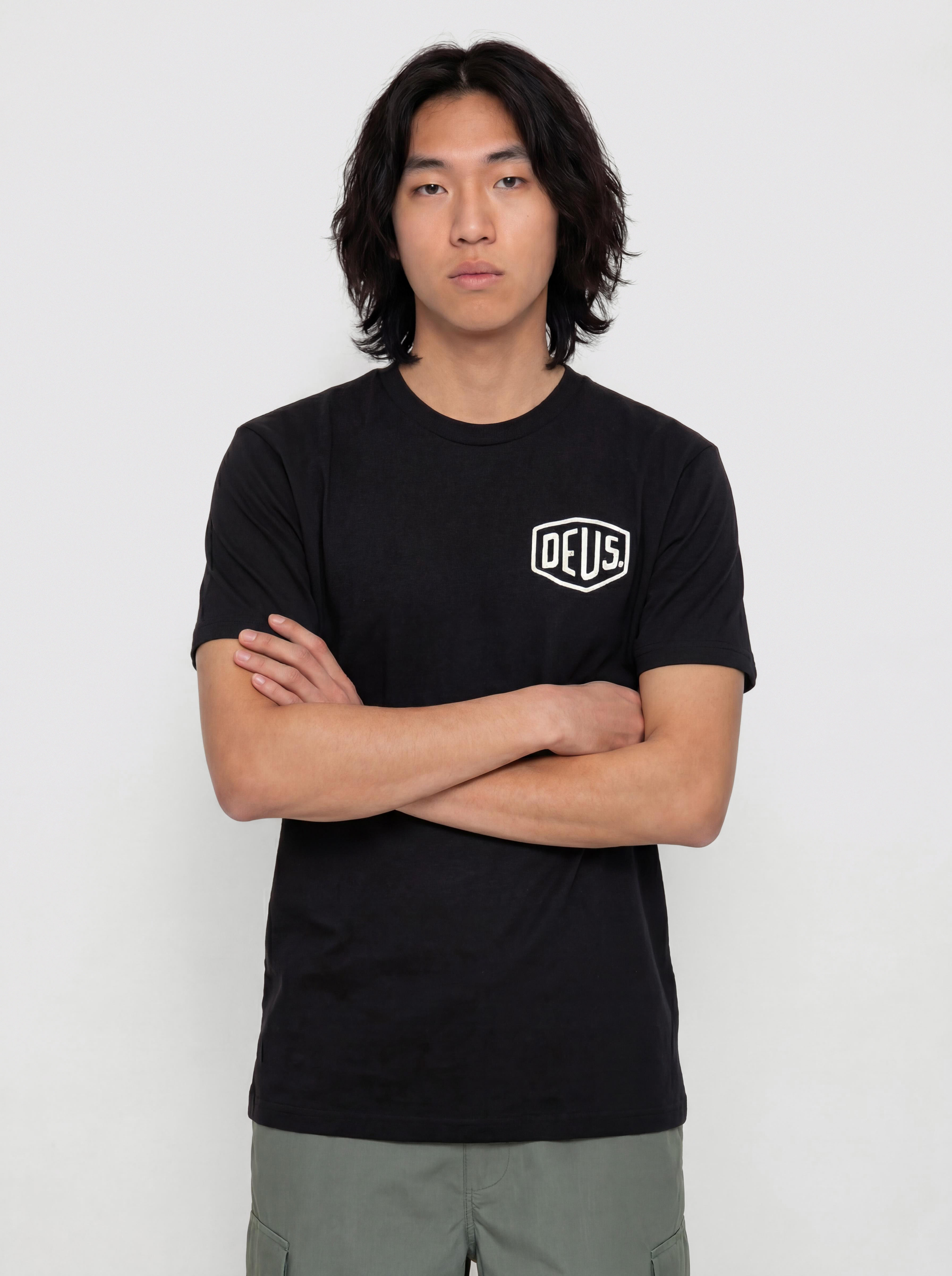 Tricou Deus Ex Machina Milano Address (black)