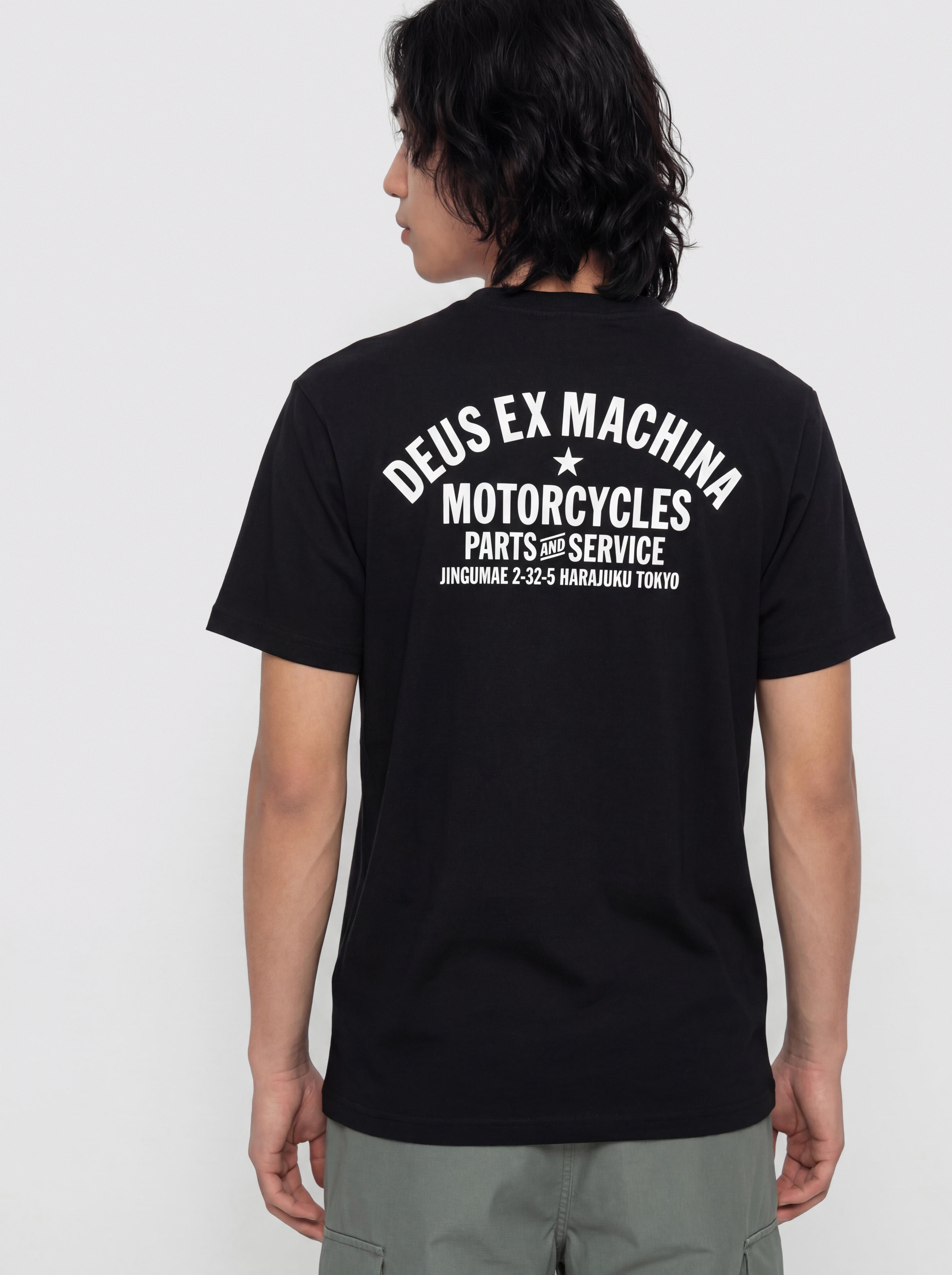 Tricou Deus Ex Machina Harajuku Address (black)