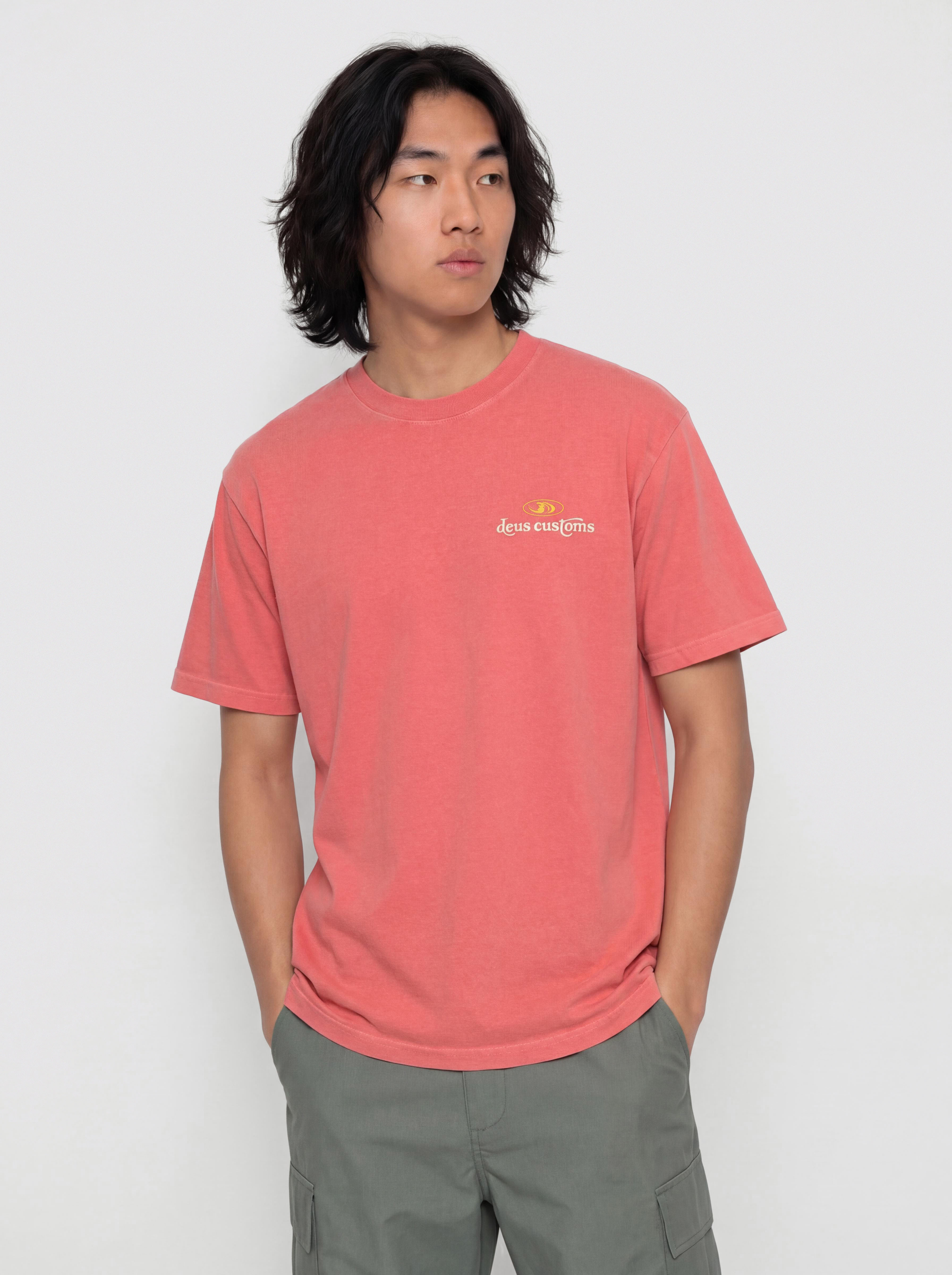 Tricou Deus Ex Machina Out Of Reach (melon red)