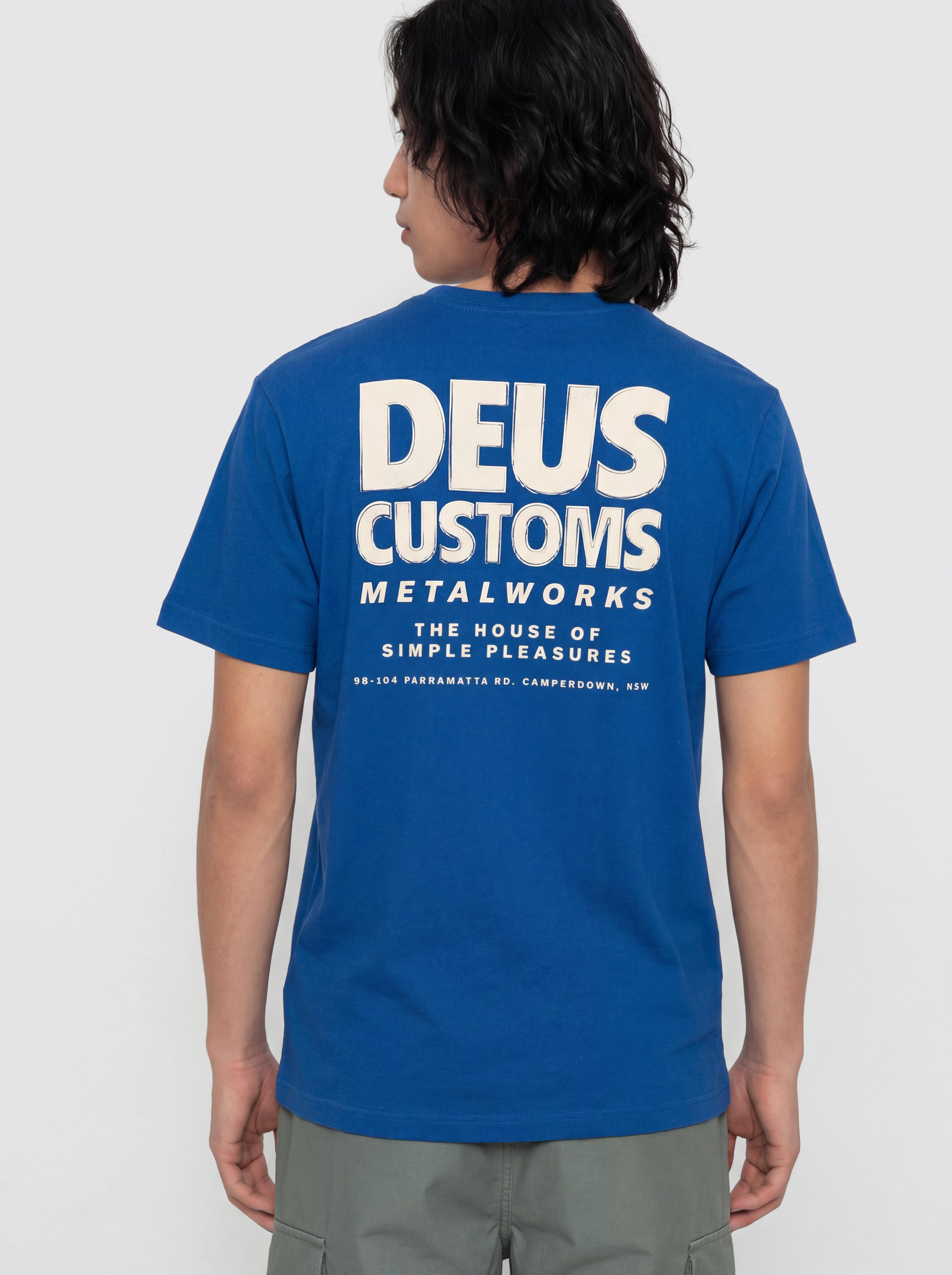 Tricou Deus Ex Machina Chromium (classic blue)