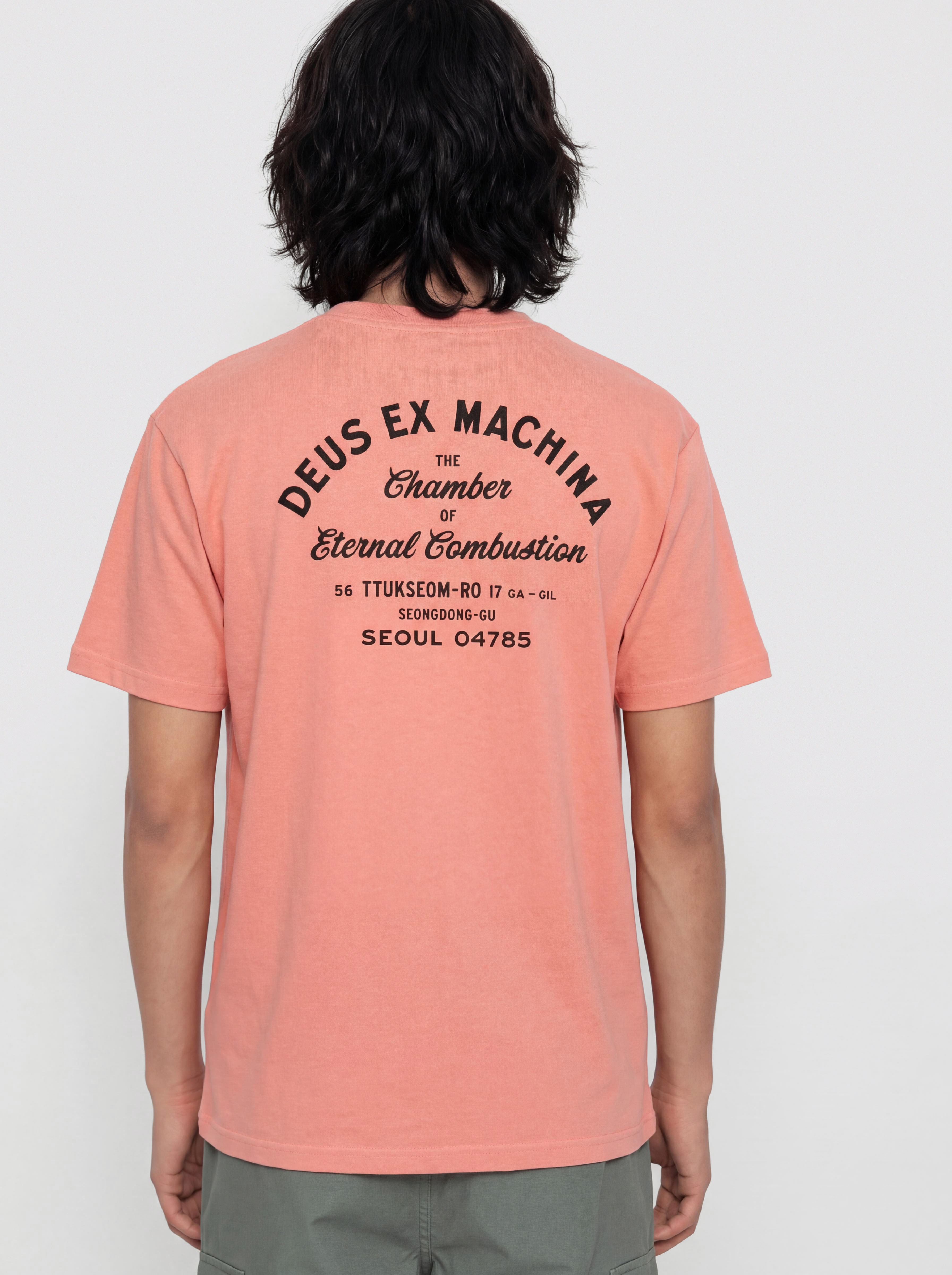 Tricou Deus Ex Machina Seoul Sign (lobster bisque pink)