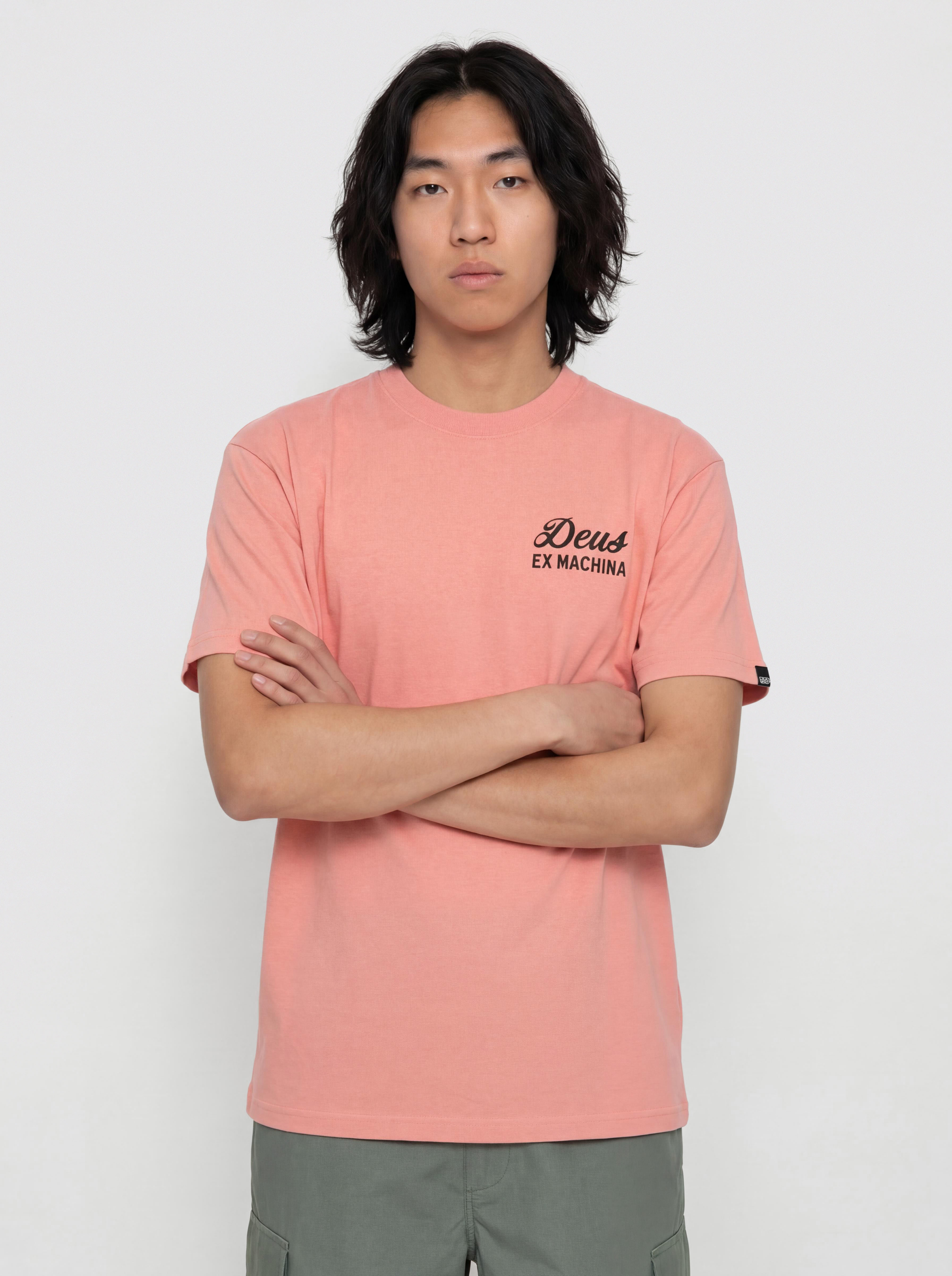 Tricou Deus Ex Machina Seoul Sign (lobster bisque pink)