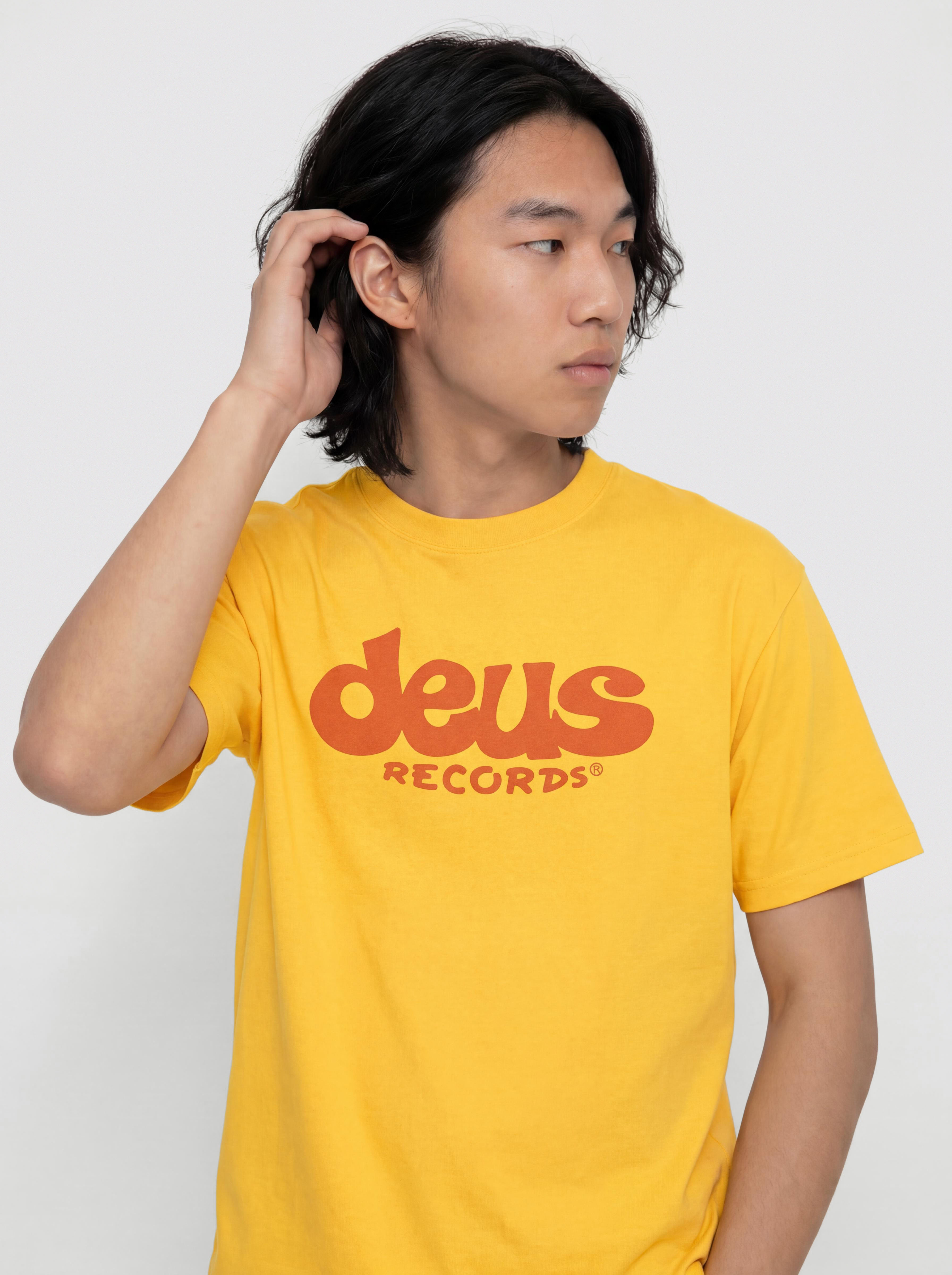Tricou Deus Ex Machina Smile (citrus yellow)