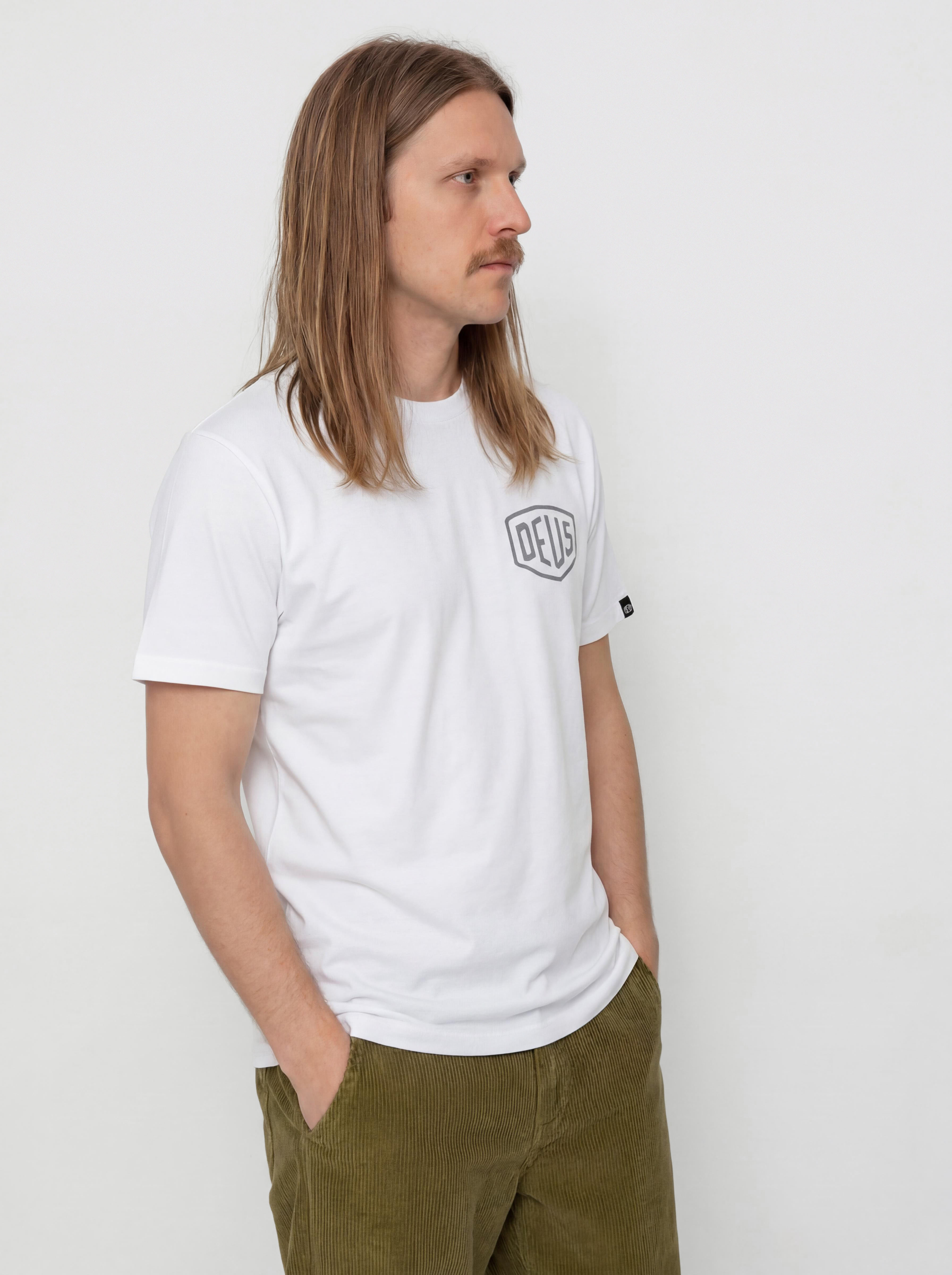Tricou Deus Ex Machina Milano Address (white)