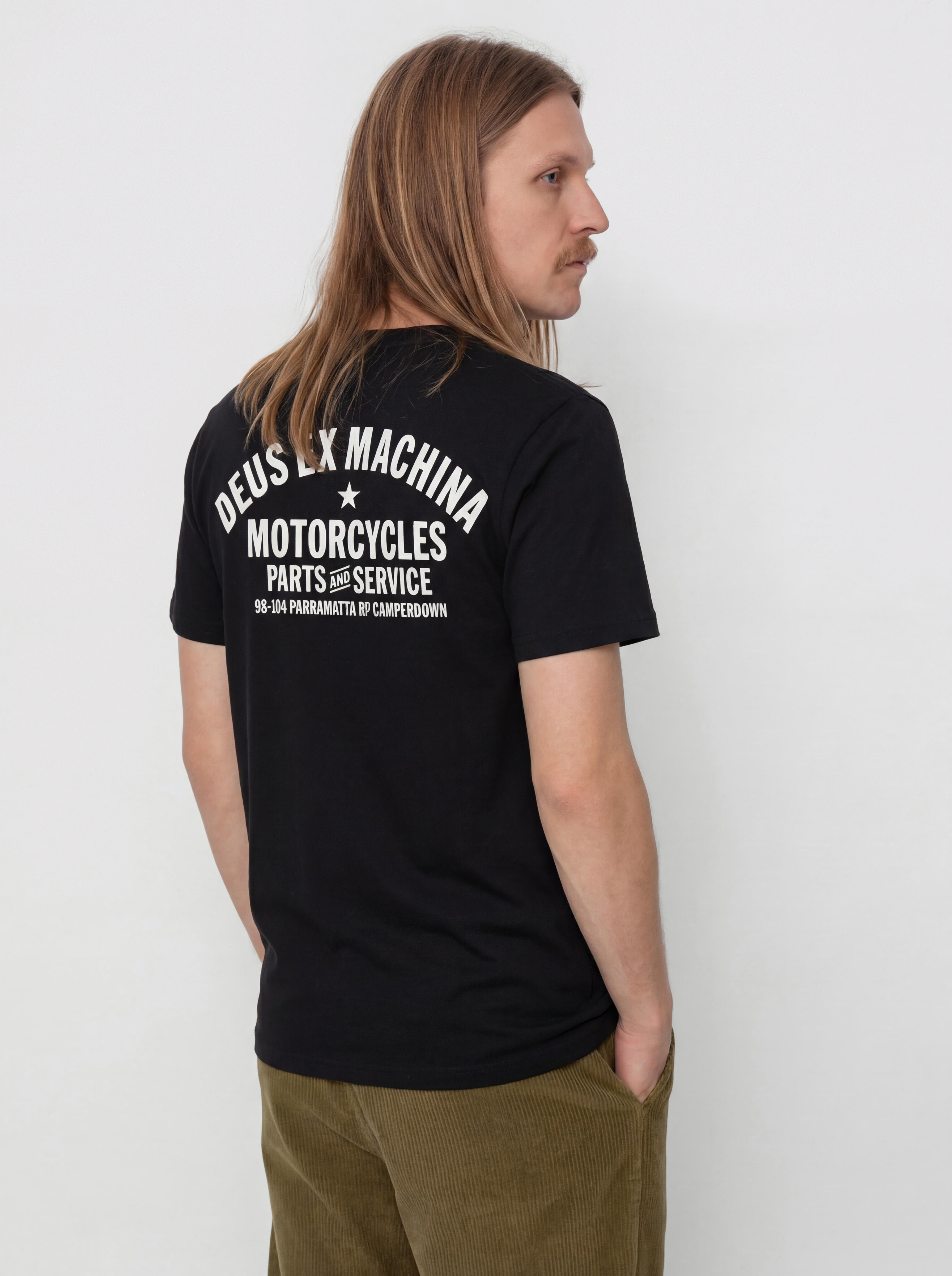 Tricou Deus Ex Machina Camperdown Address (black)