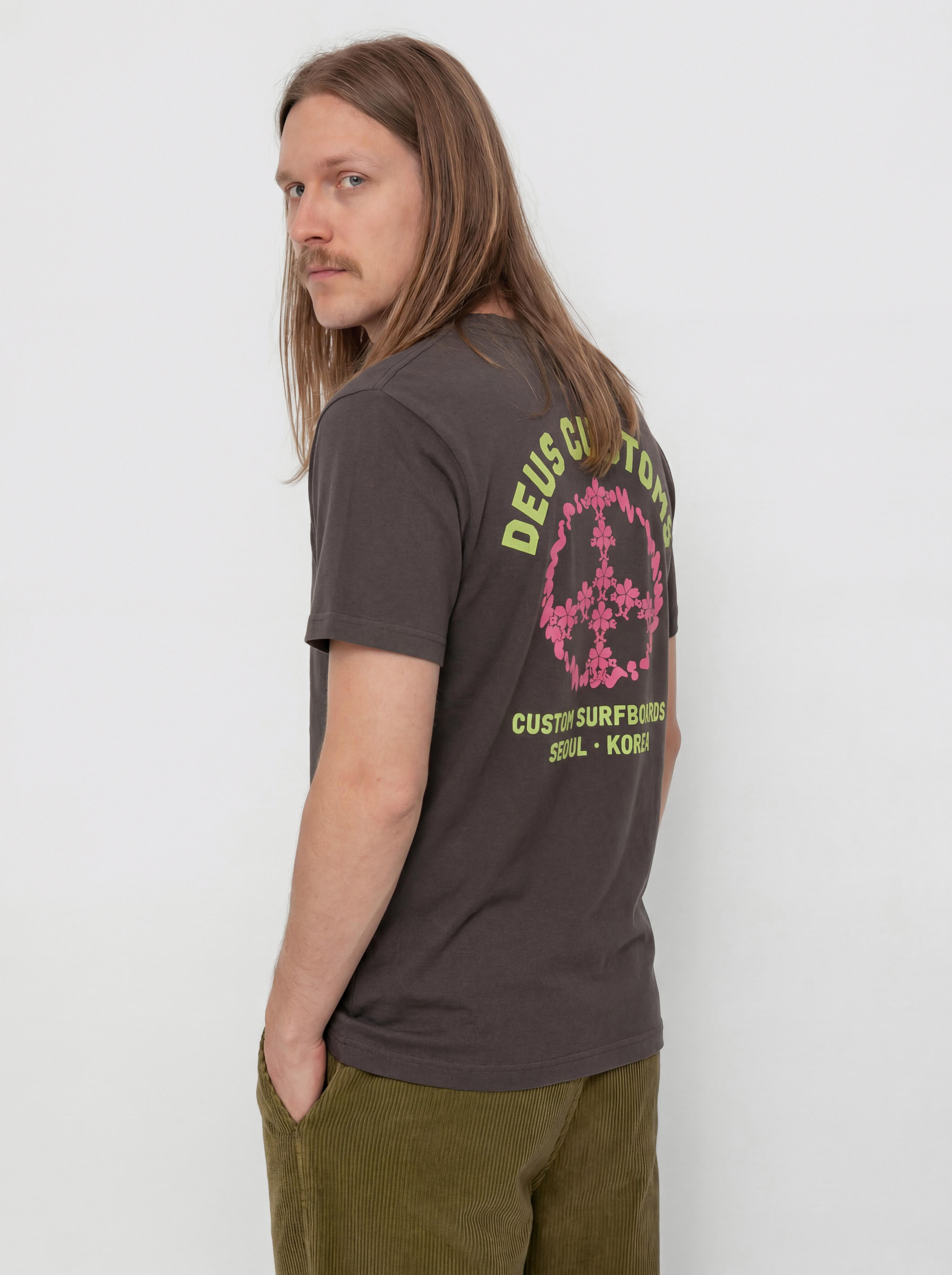 Tricou Deus Ex Machina Fancy Pansy (anthracite)