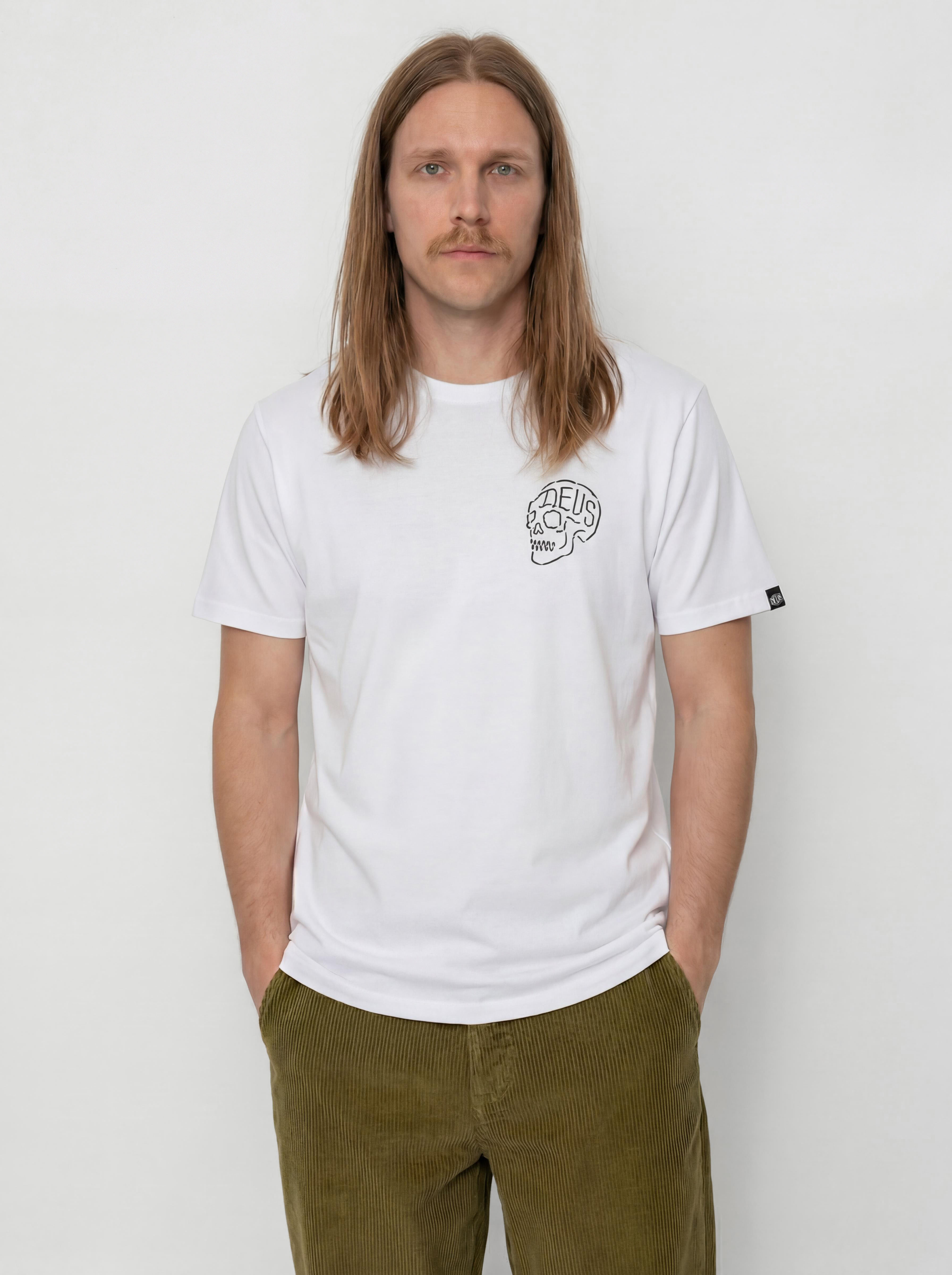 Tricou Deus Ex Machina Venice Skull (white)