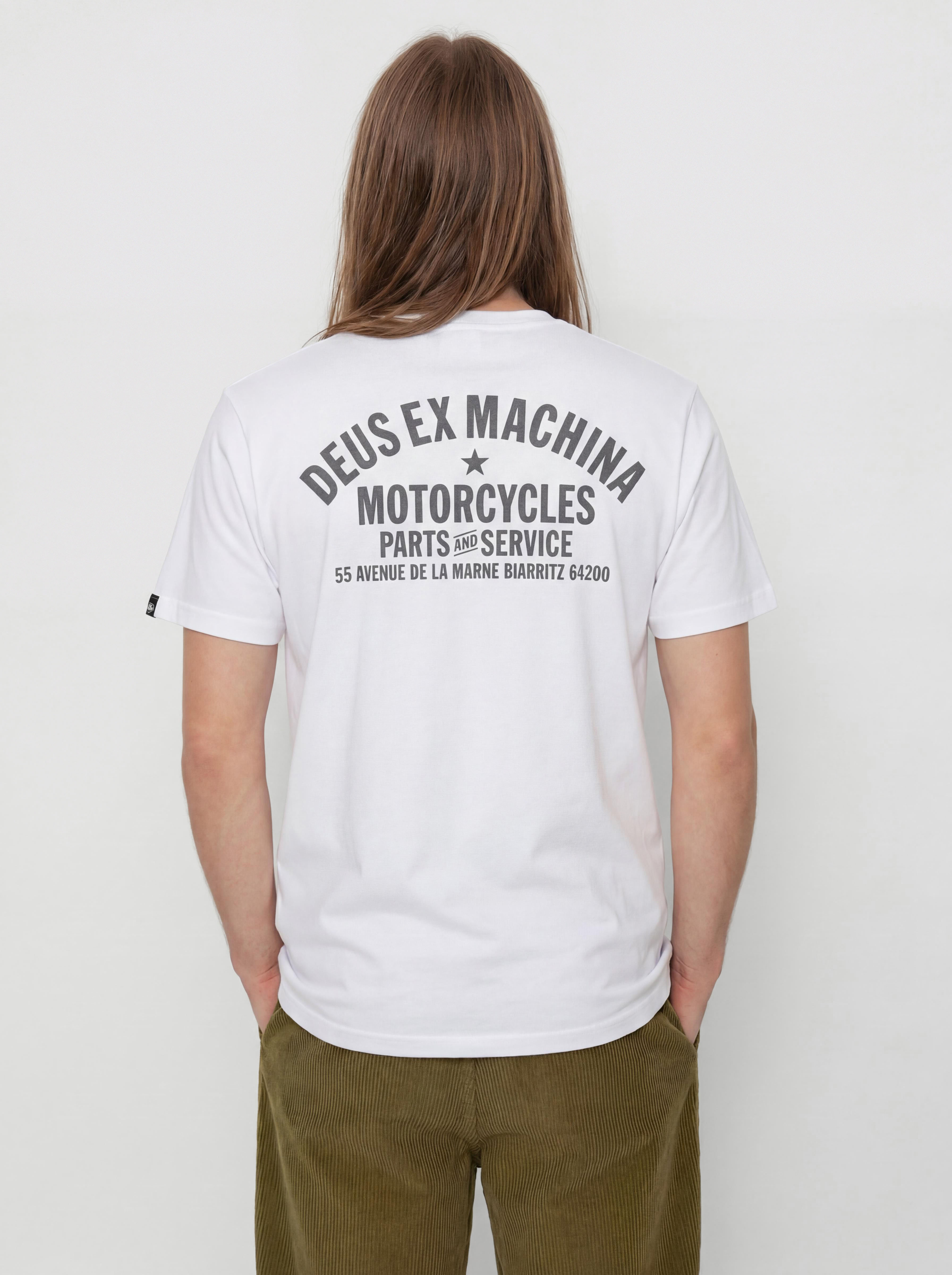 Tricou Deus Ex Machina Biarritz Address (white)
