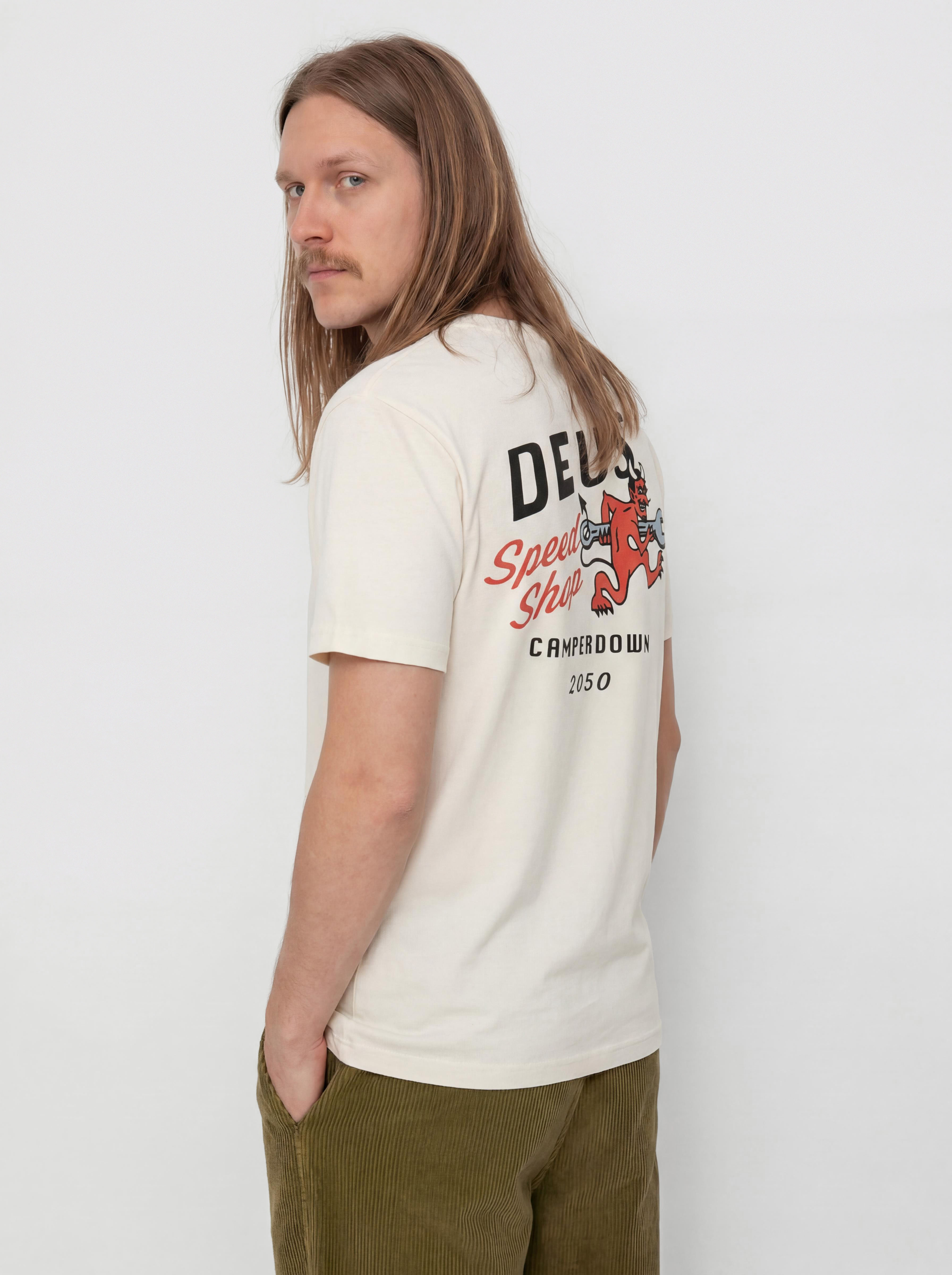 Tricou Deus Ex Machina Dogleg (dirty white)