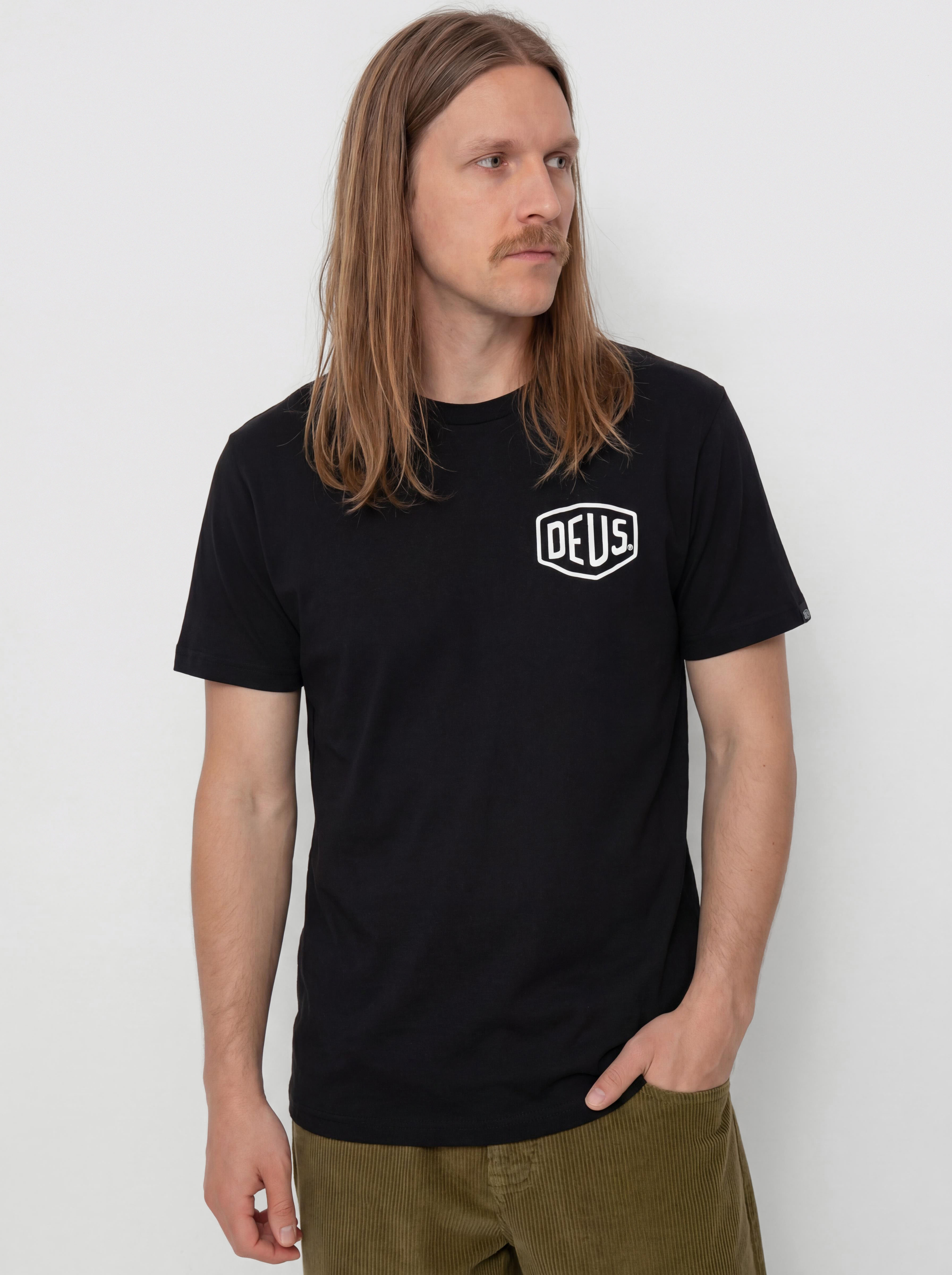 Tricou Deus Ex Machina Milano Address (black)
