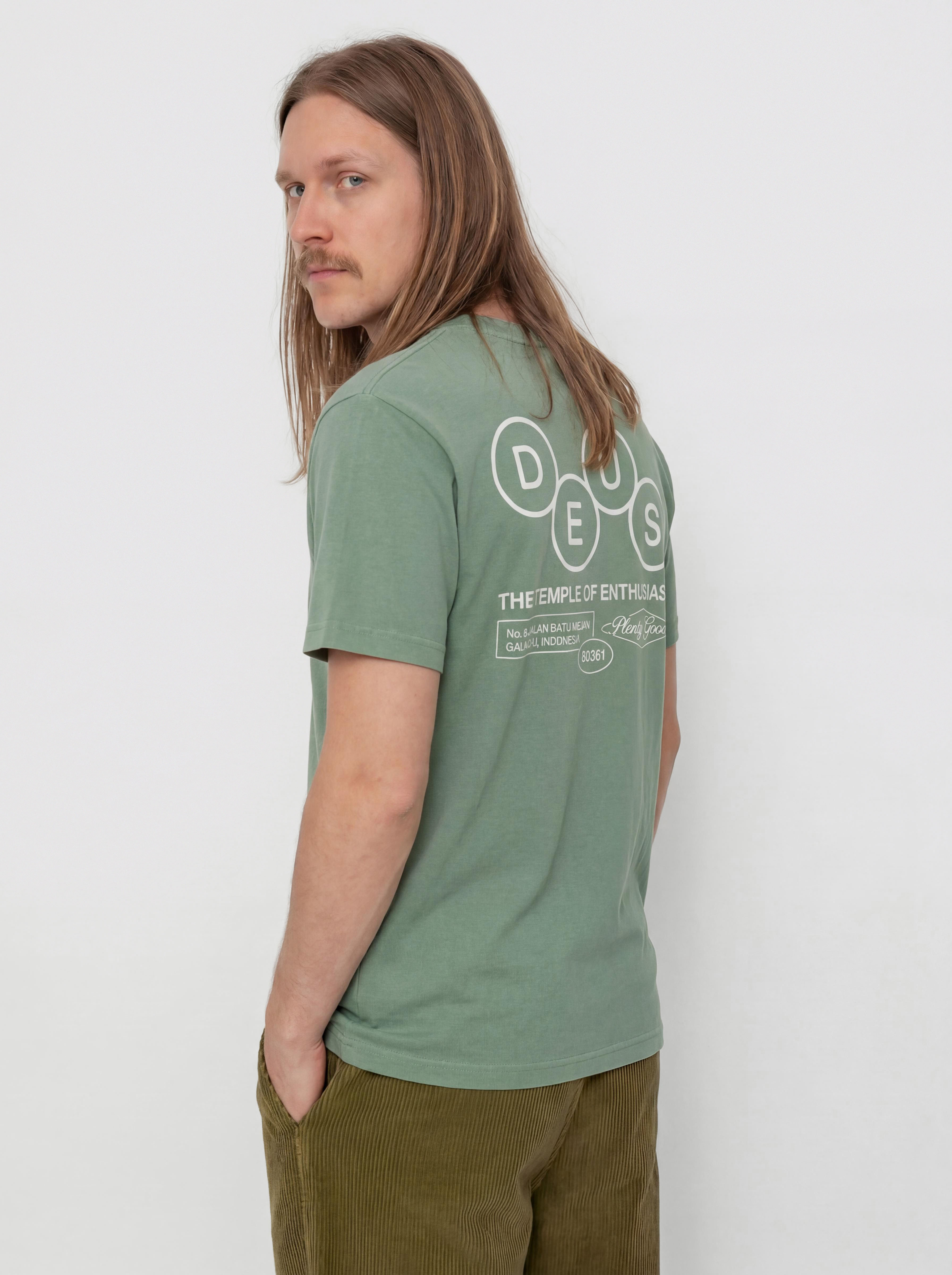 Tricou Deus Ex Machina Mechanism (loden frost green)