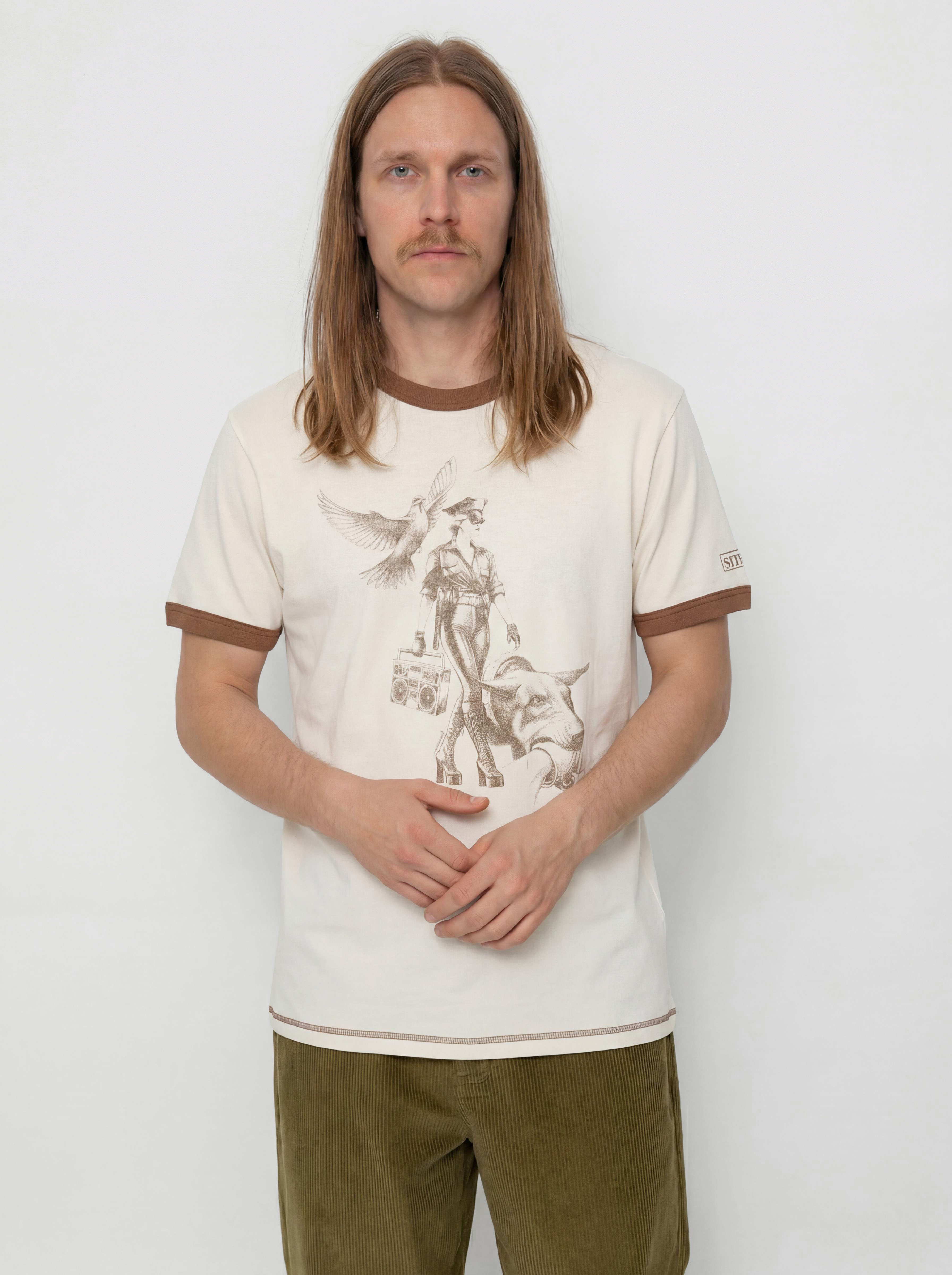 Tricou Deus Ex Machina Beat Down (dirty white)