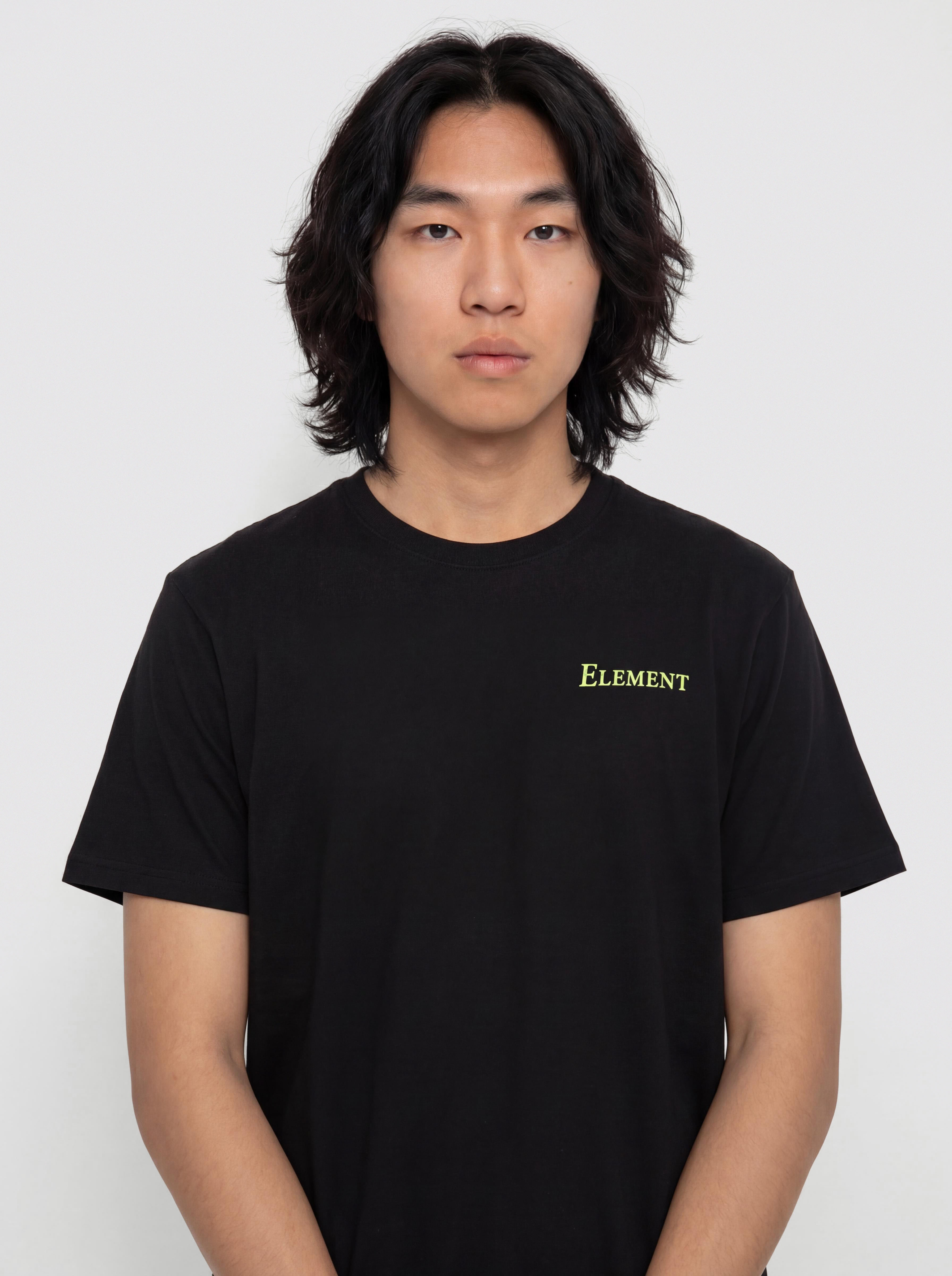 Tricou Element Tree Icon (flint black)